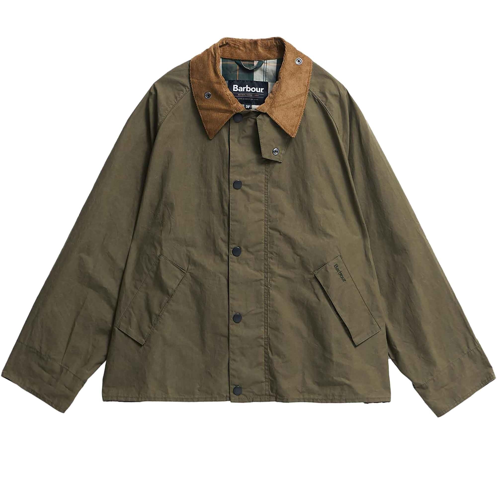 Barbour Transport Casual Jacket - Dusky Green – Stuarts London