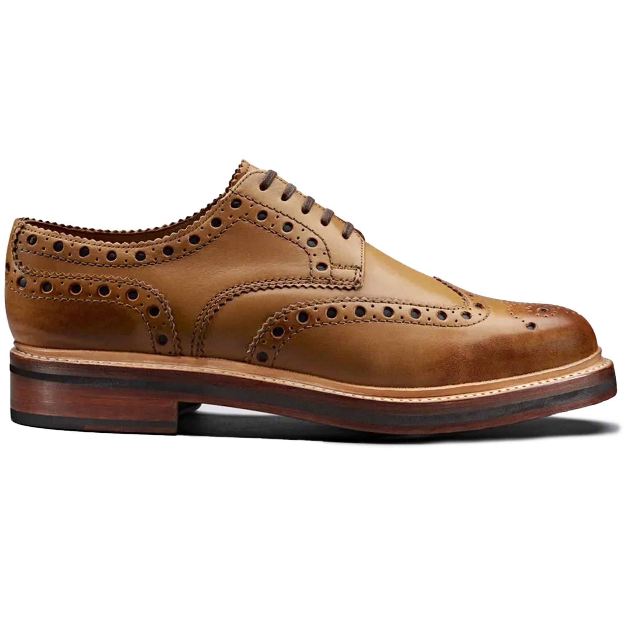 Grenson Archie Shoes - Tan 110006 – Stuarts London