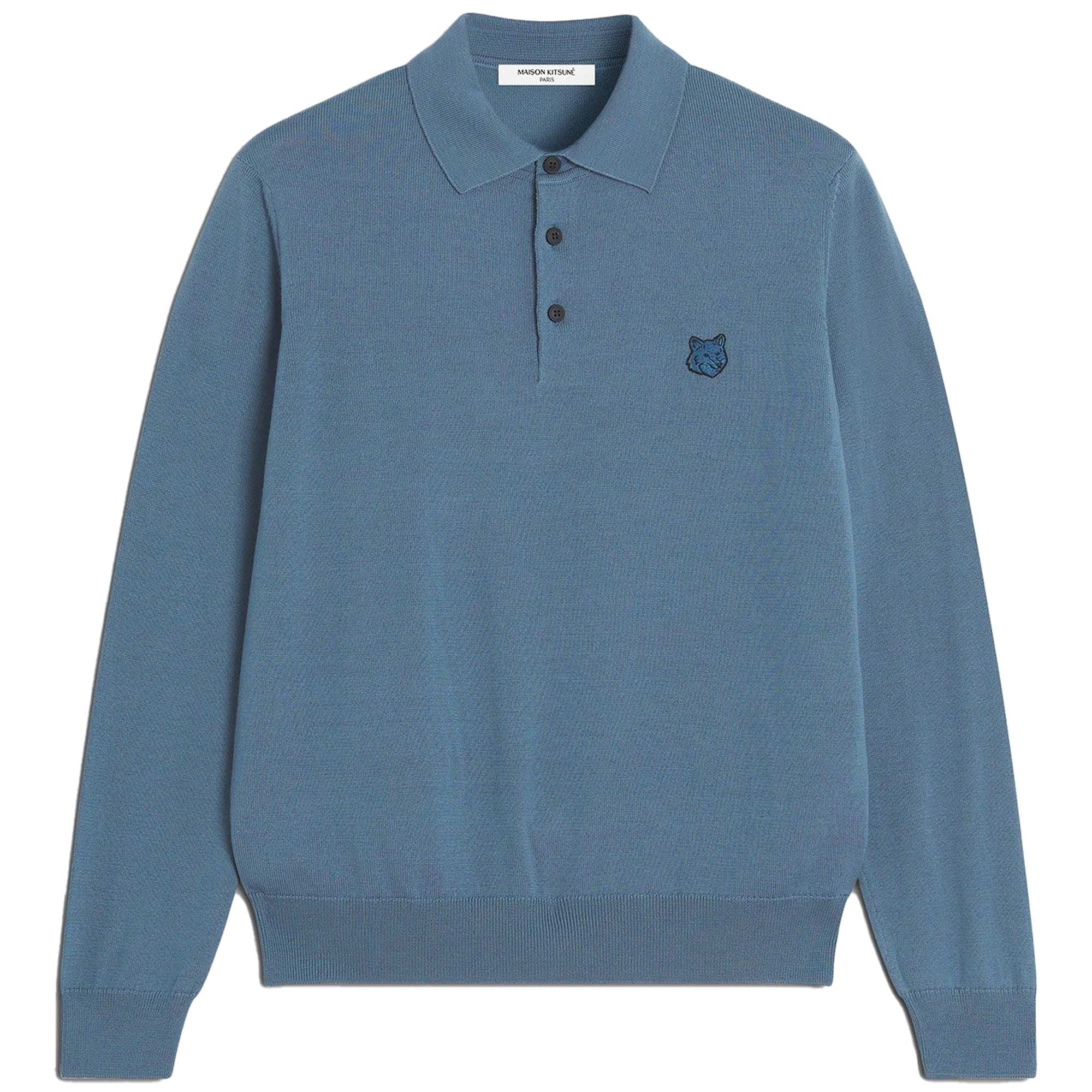 メゾンキツネ】 BOLD FOX HEAD PATCH POLO JUMPER 【公式通販】