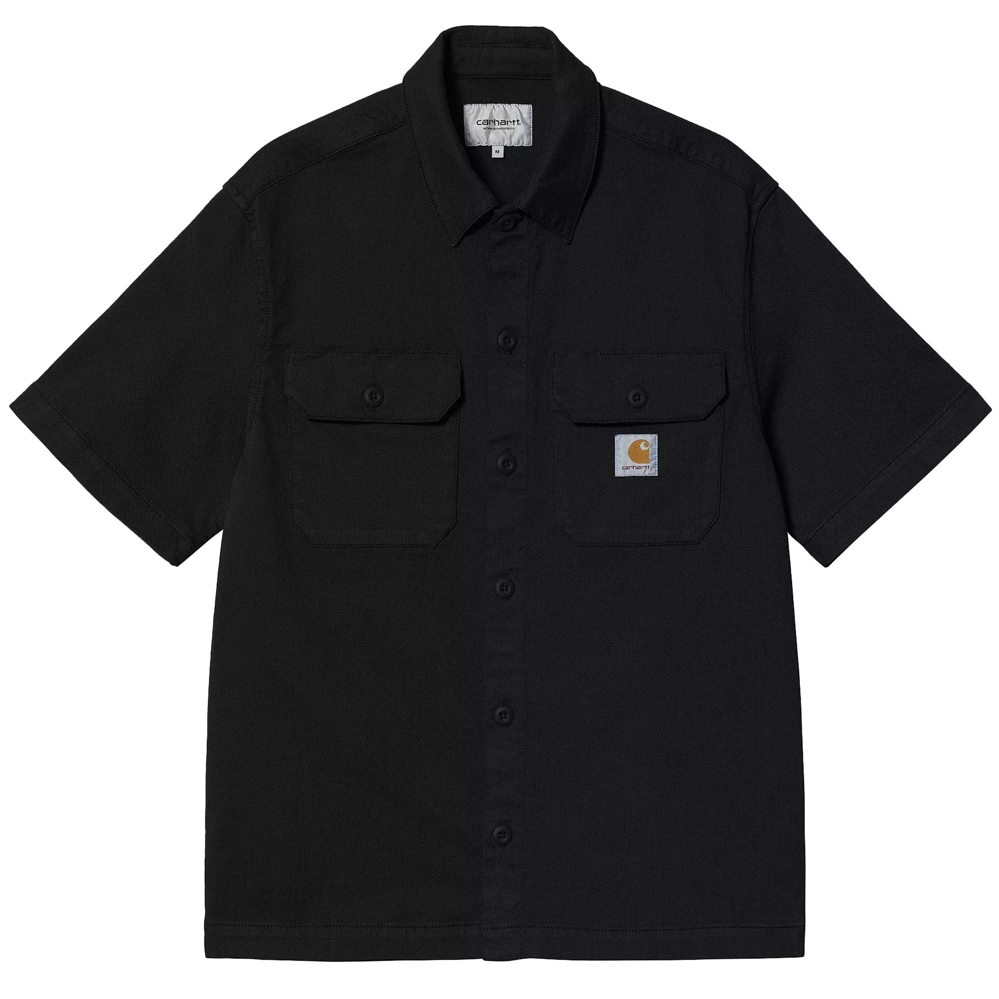 トップス CARHARTT CRAFT SHIRT WIP WORK SHIRT Carhartt WIP Short Sleeve Craft Shirt - Black – Stuarts London