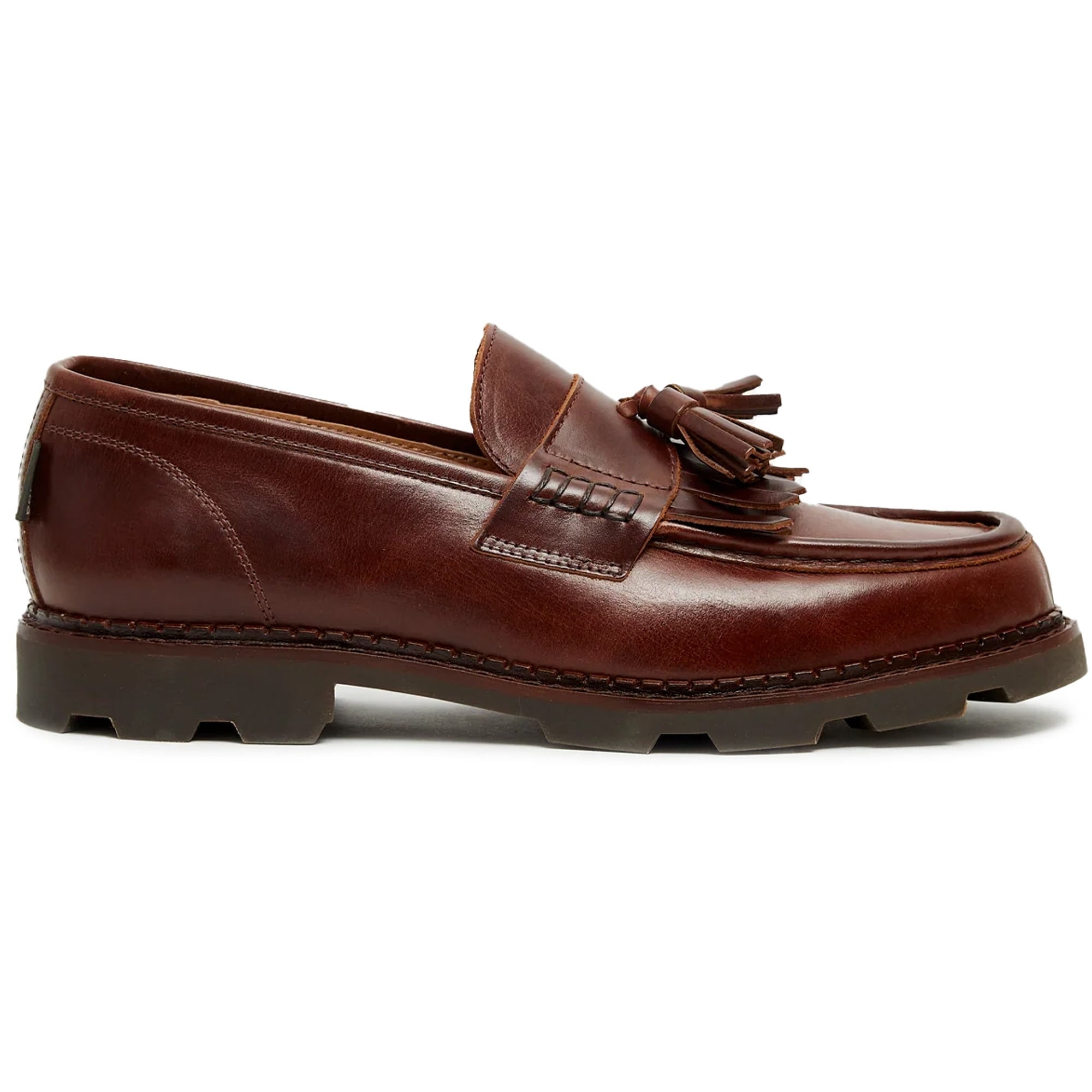 Pompeii Modena Leather Tassel Loafers - Roast – Stuarts London