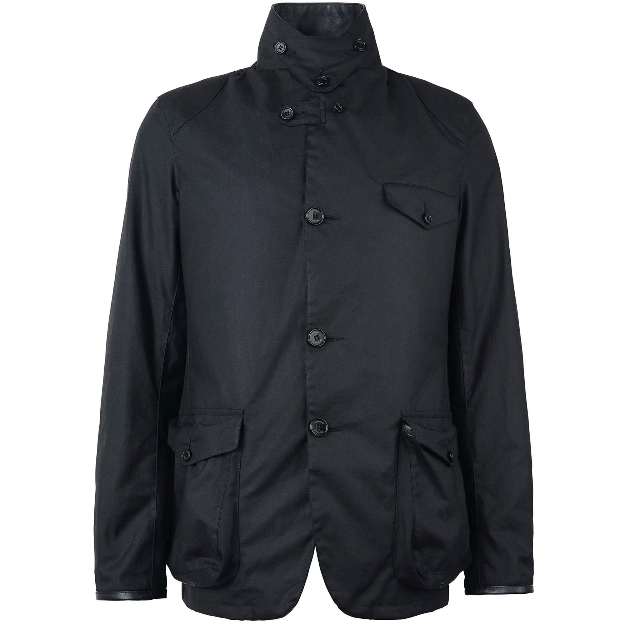 Barbour Beacon Sports Wax Jacket - Black – Stuarts London