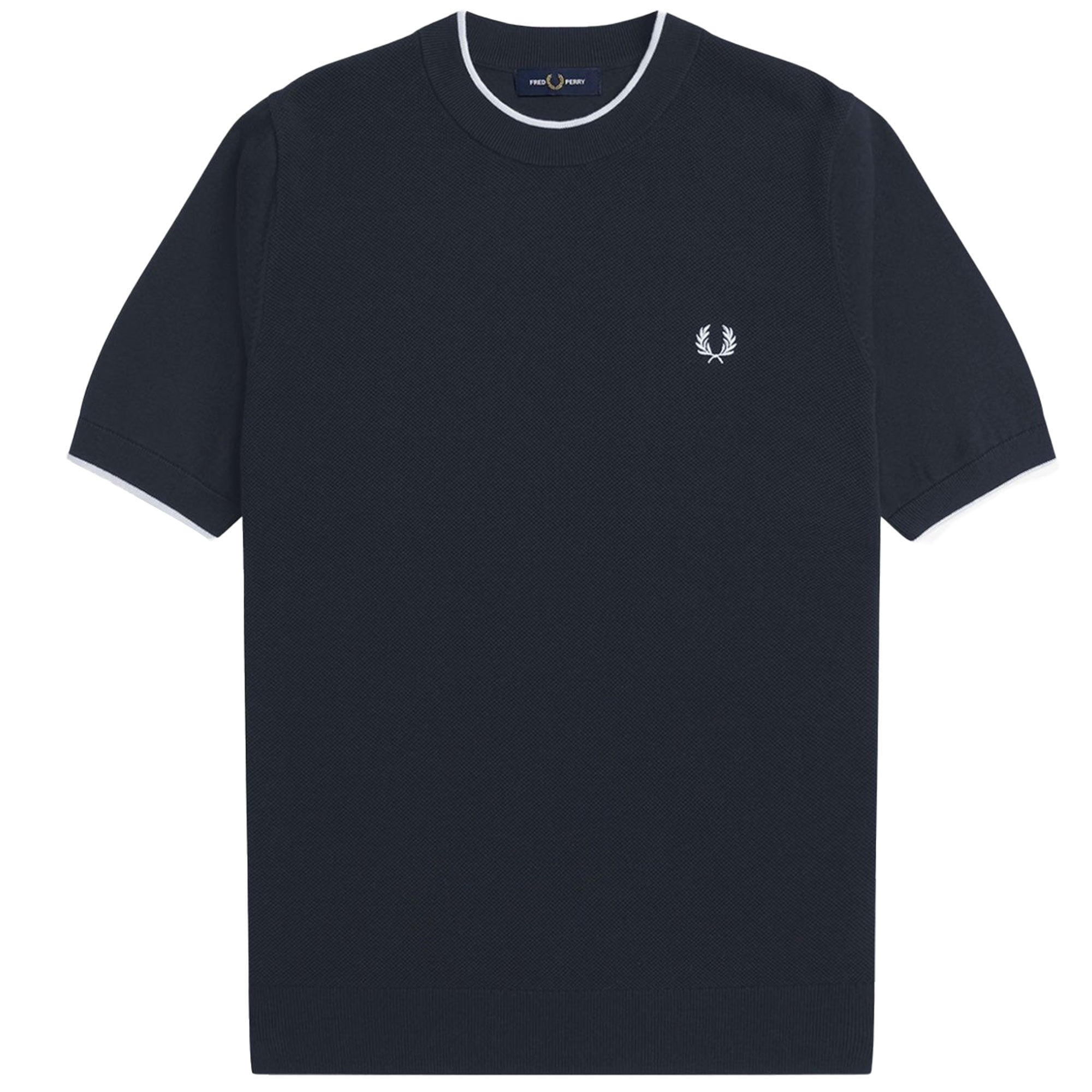 【FRED PERRY】Textured Front Knitted Shirt Comprar TSHIRT FRED PERRY TEXTURED FRONT KNITTED
