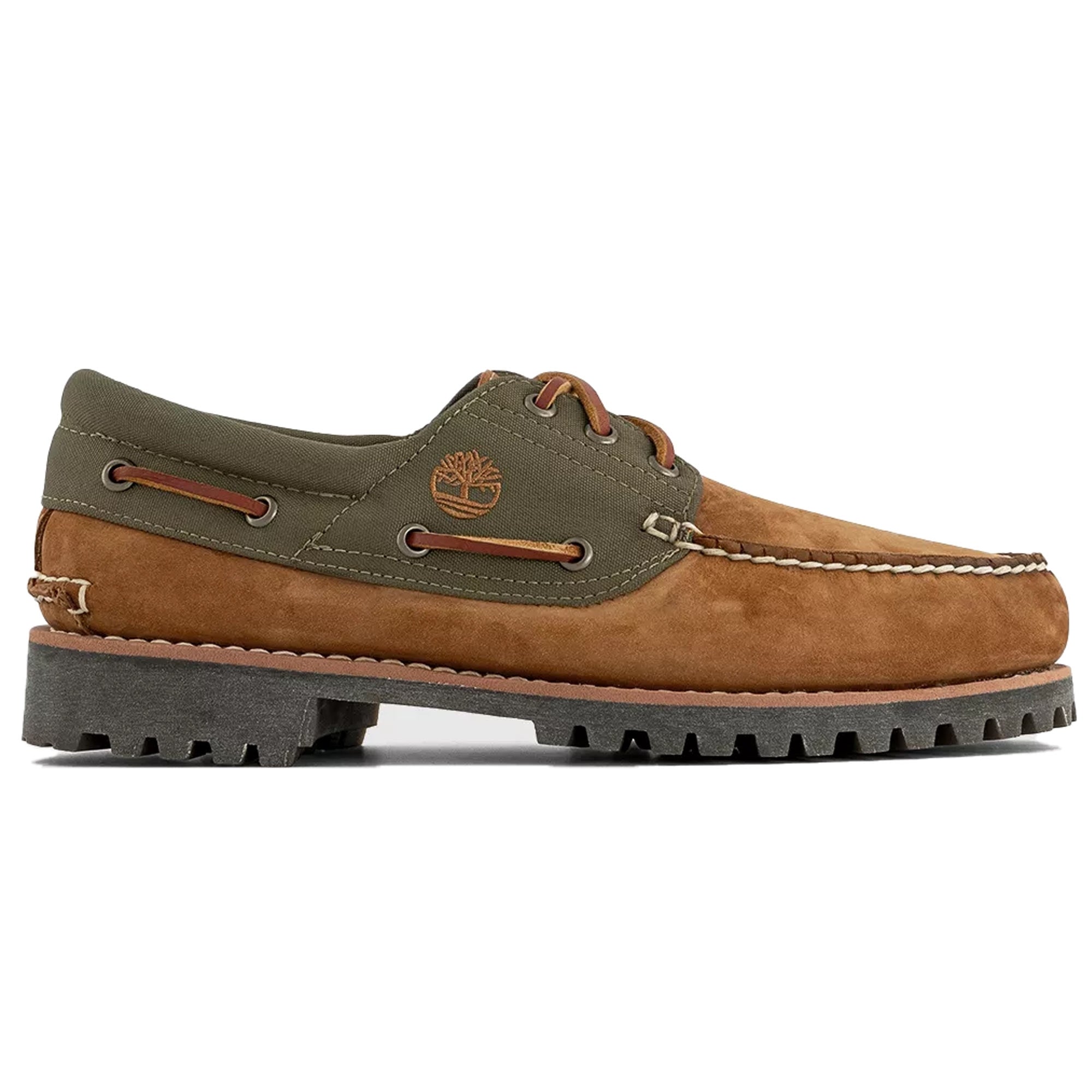 Timberland Authentic Handsewn 3-Eye Boat Shoe - Medium Brown
