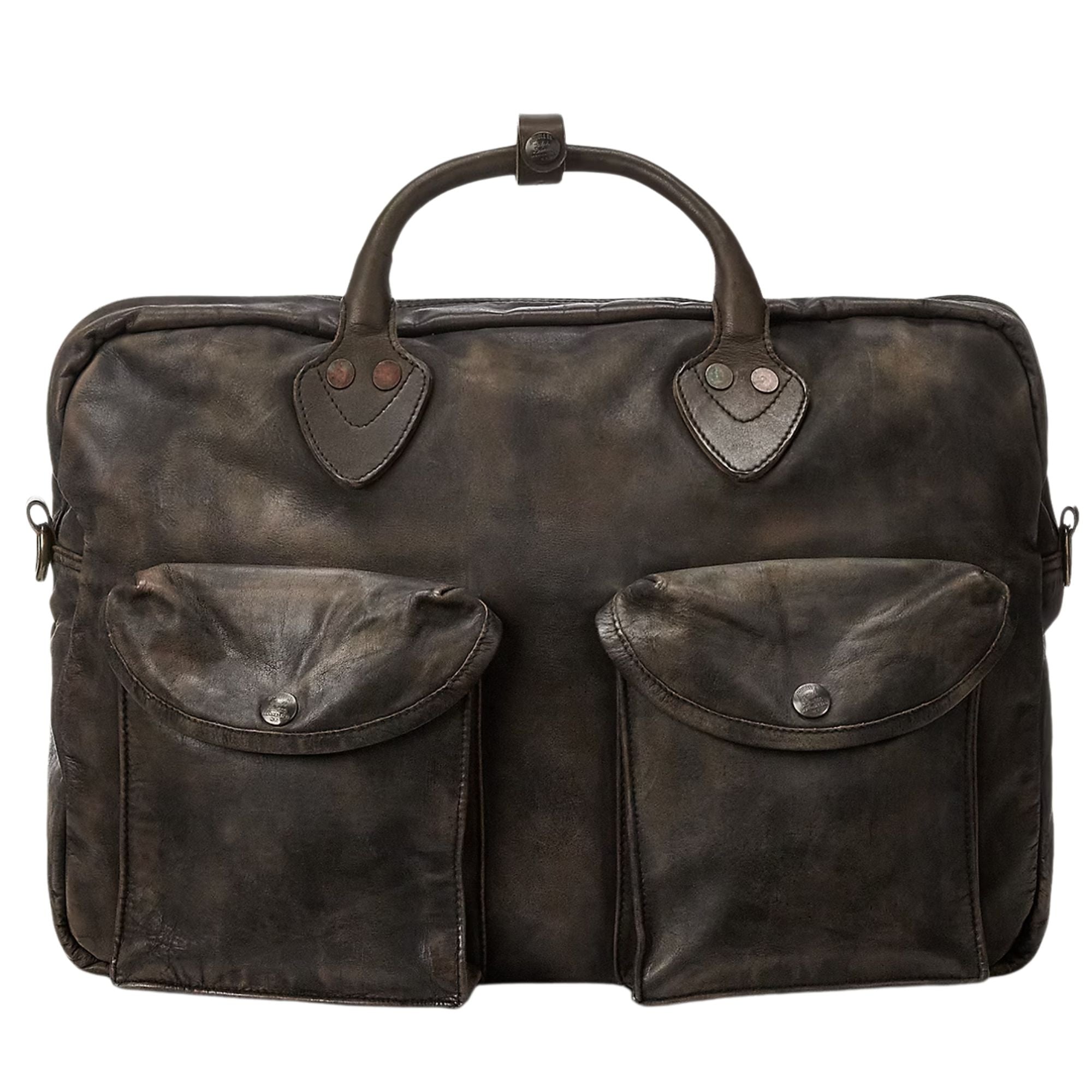 RRL by Ralph Lauren Leather Briefcase - Dark Brown – Stuarts London