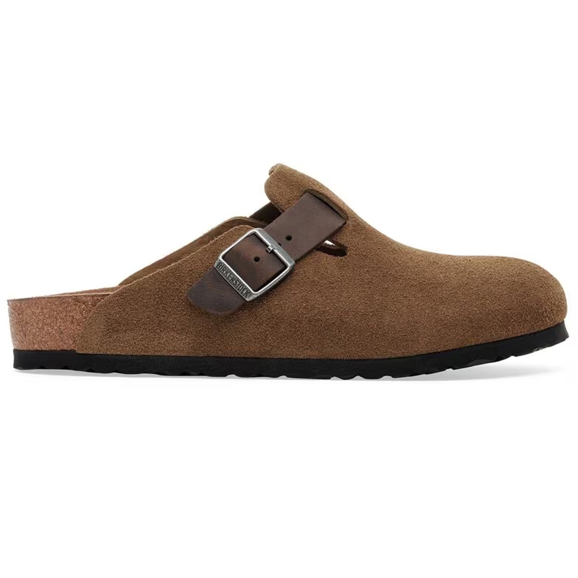 Birkenstock Boston BS Mixed Leather - Dark Tea – Stuarts London