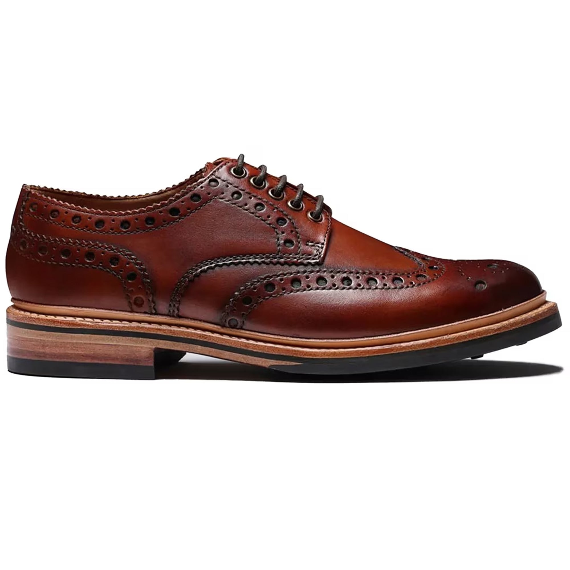 Grenson Archie Handpainted Shoes - Tan 113684 – Stuarts London
