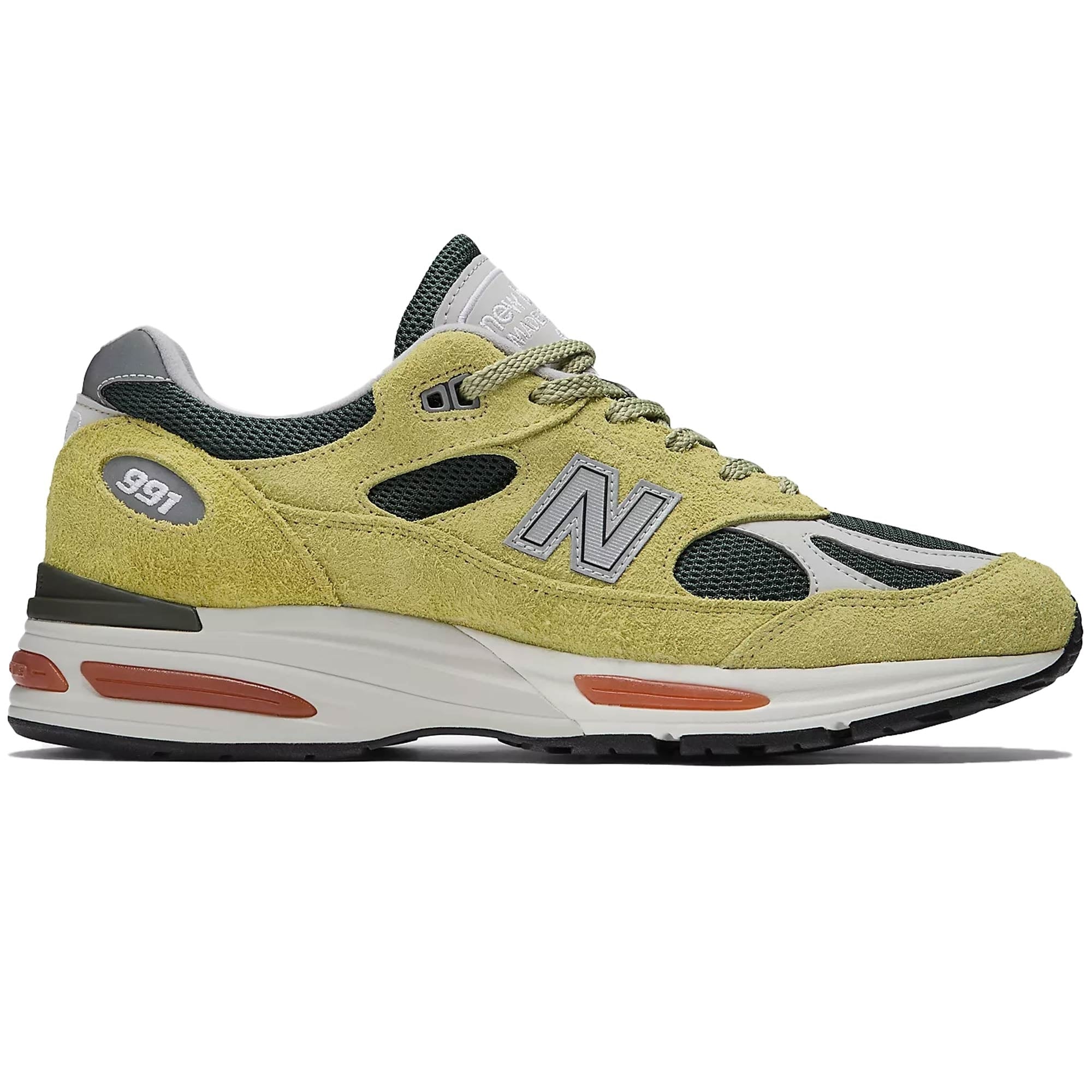 New Balance Made In UK 991v2 - Yellow Green U991GT2-YLC – Stuarts