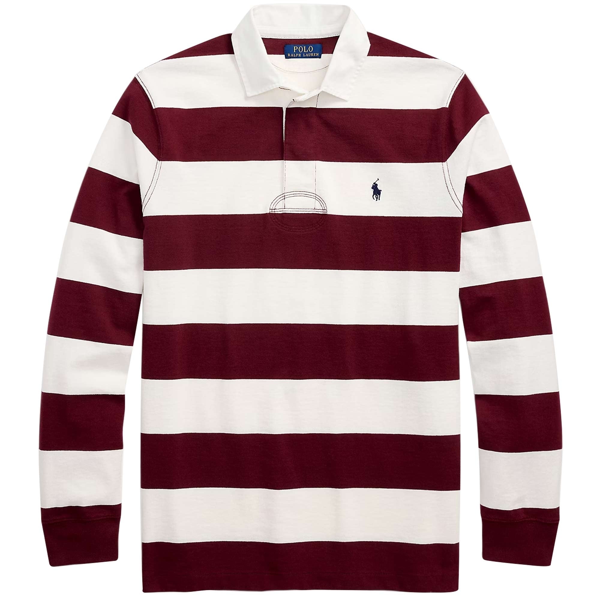 Polo Ralph Lauren The Iconic Rugby Shirt - Wine – Stuarts London