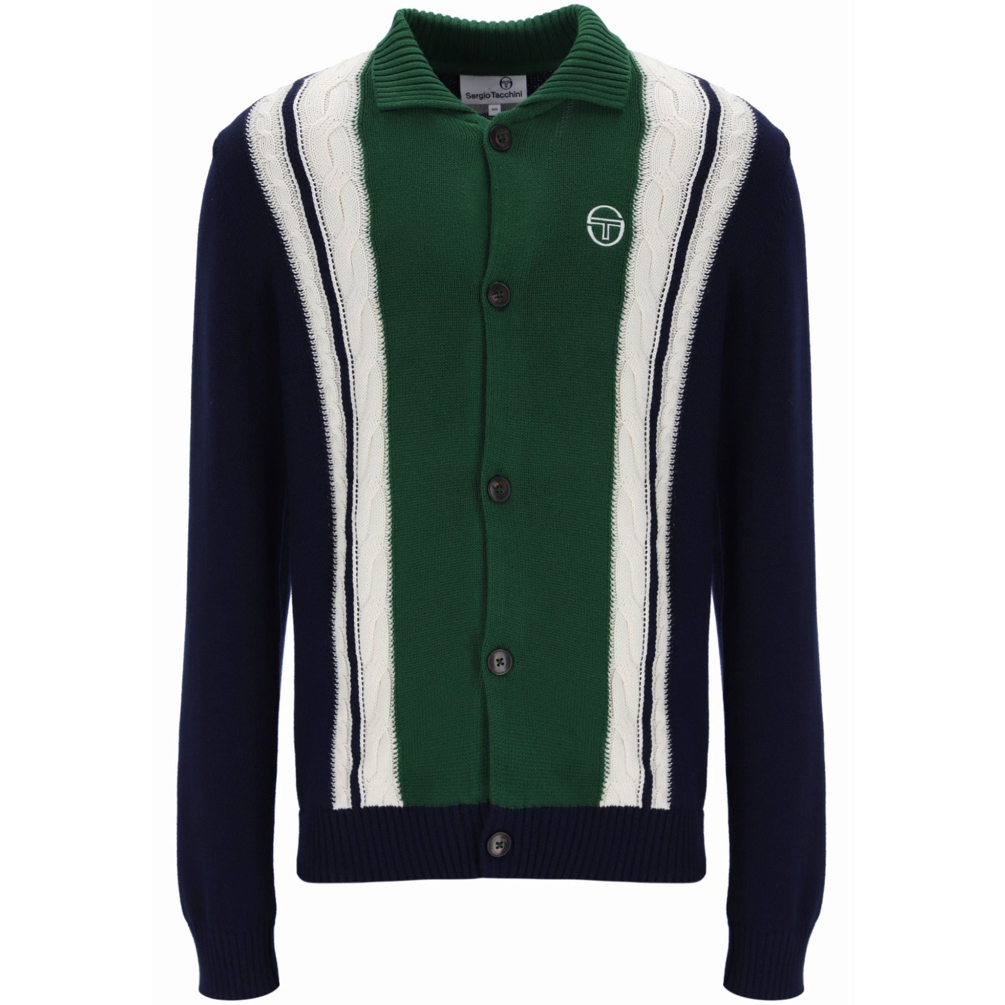 Sergio Tacchini Bruni Knit Cardigan - Blue/Eden – Stuarts London