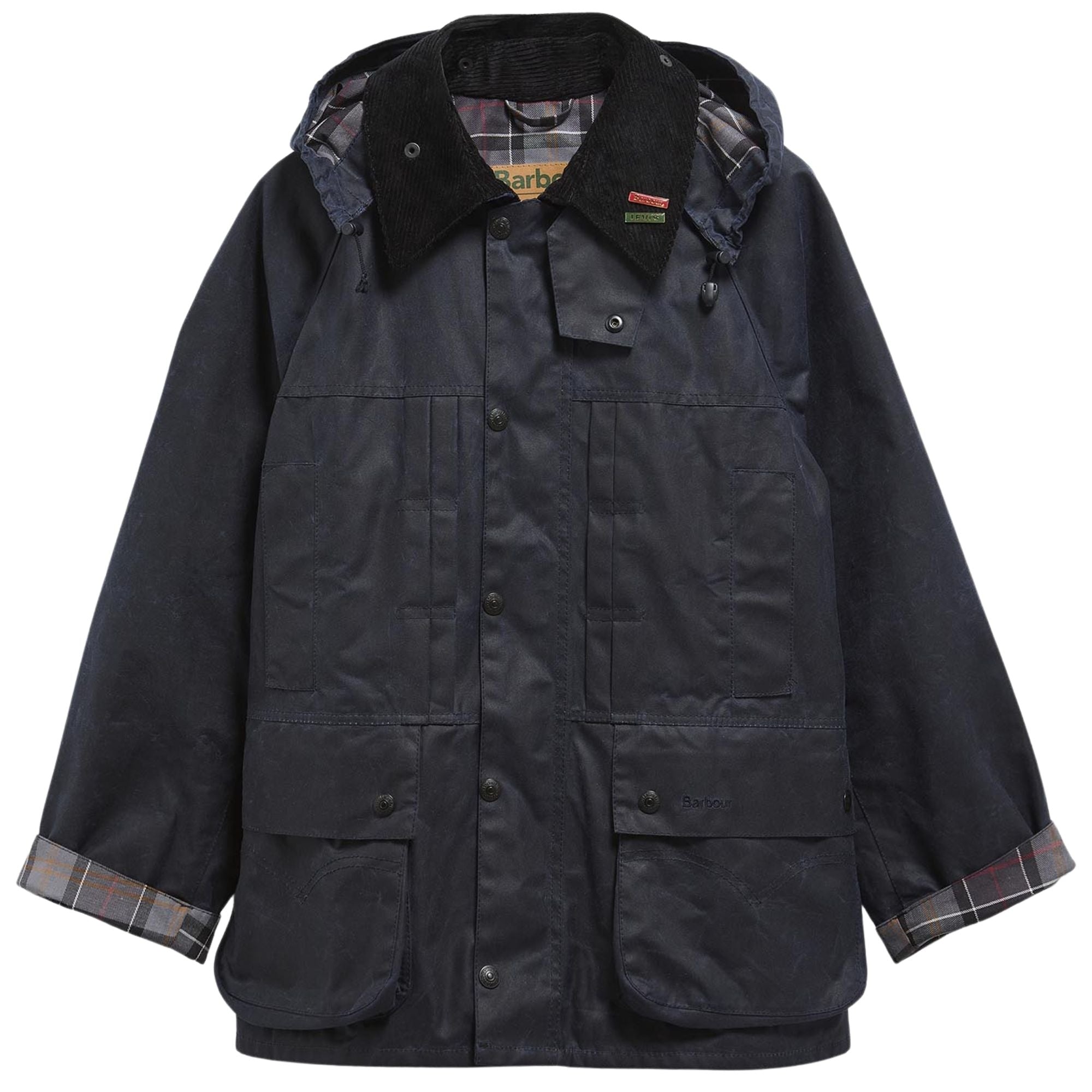 Levi’s® X Barbour os Bedale Waxed Jacket Barbour x Levi's Bedale Jacket - Royal Navy MWX2510NY-LEVIS