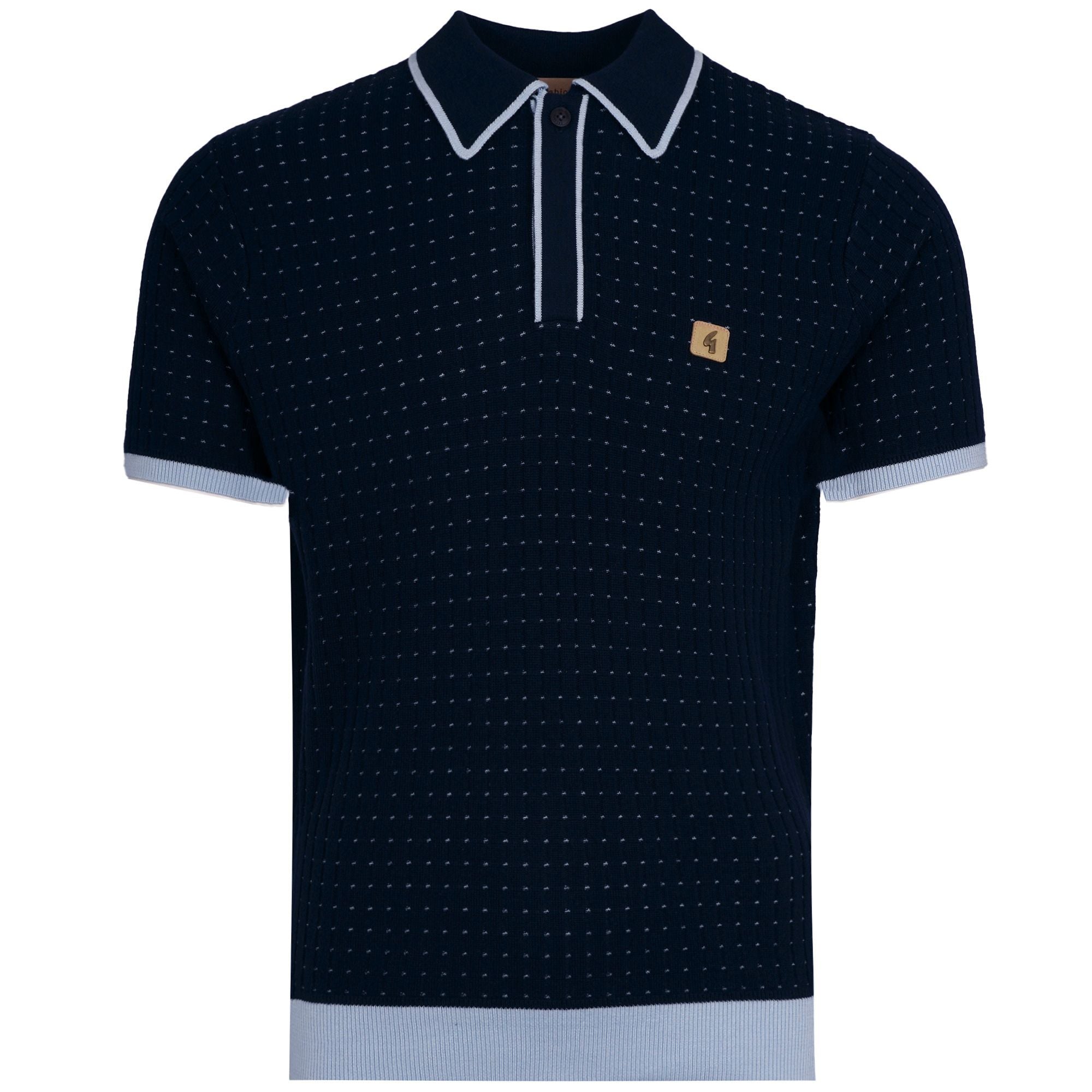 トップス opium england logo knit polo shirts Empire MADCAP ENGLAND Retro Popcorn Knit Polo WS