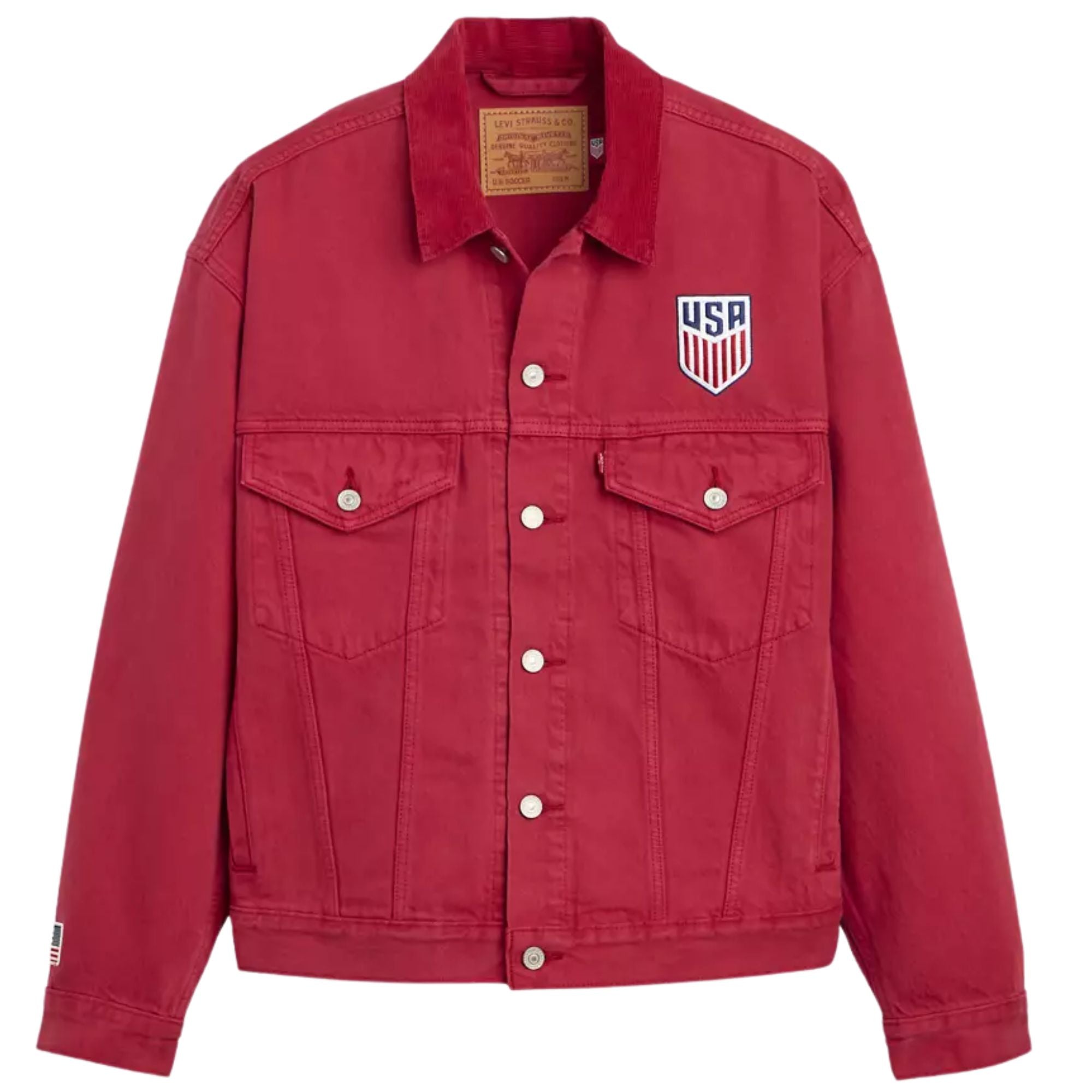 Levi's® U.s. Soccer Type III Jacket - Red 006GU00 – Stuarts London