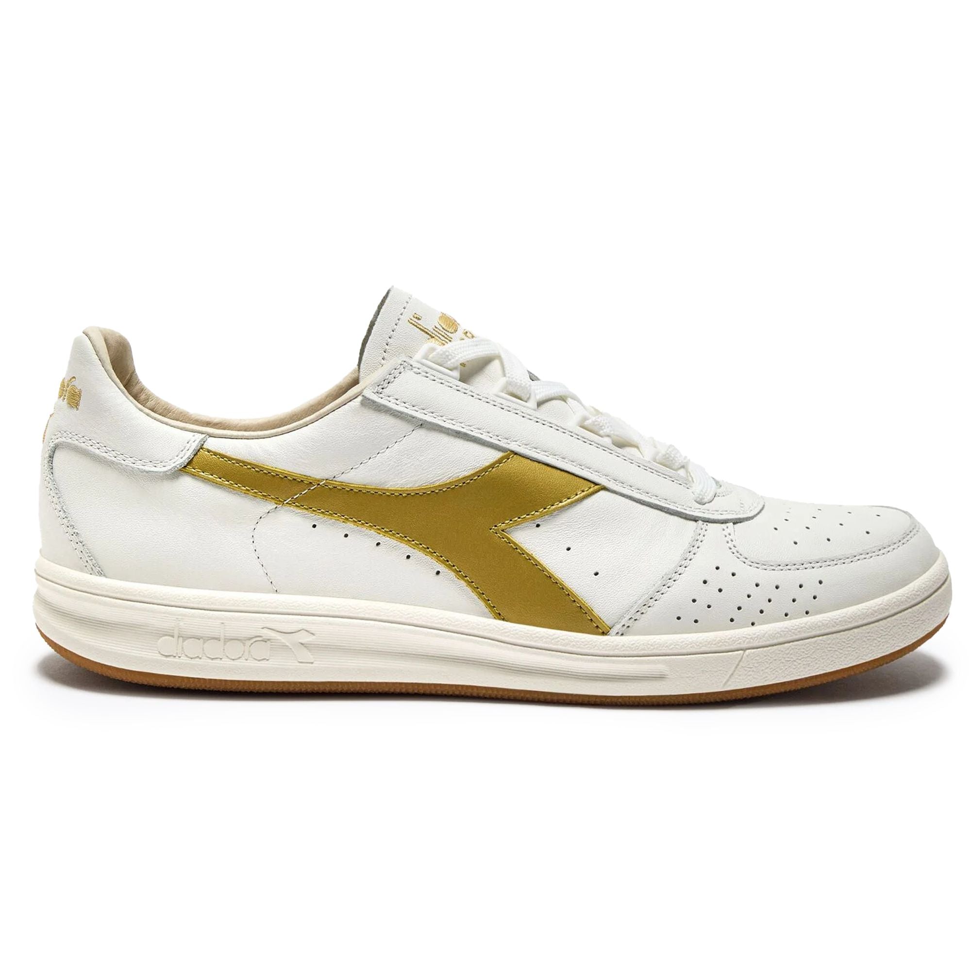 Diadora B Elite Italia Sport | White/Gold | 176277-WGL – Stuarts
