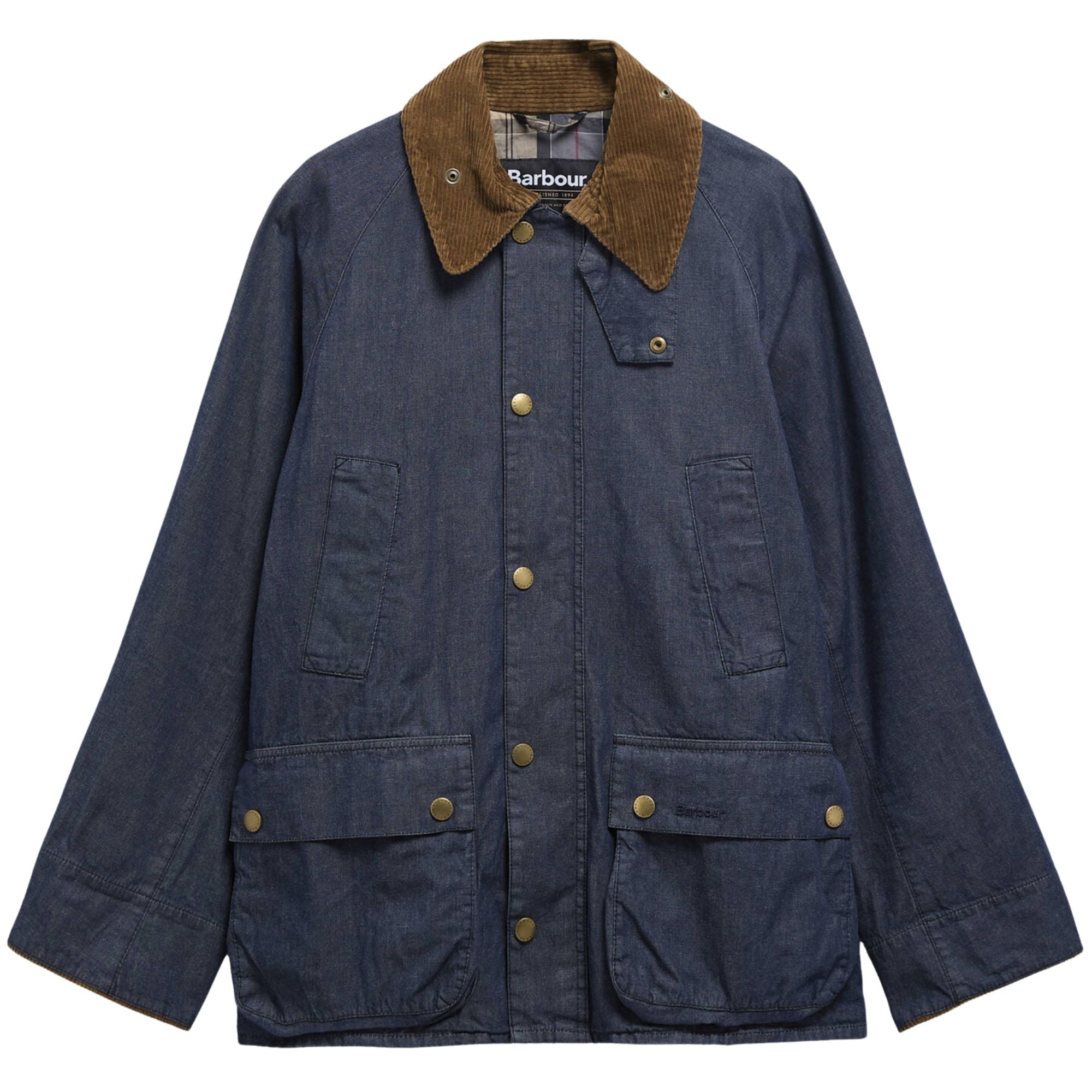 Barbour Oversized Bedale Denim Casual Jacket - Indigo MCA1104IN