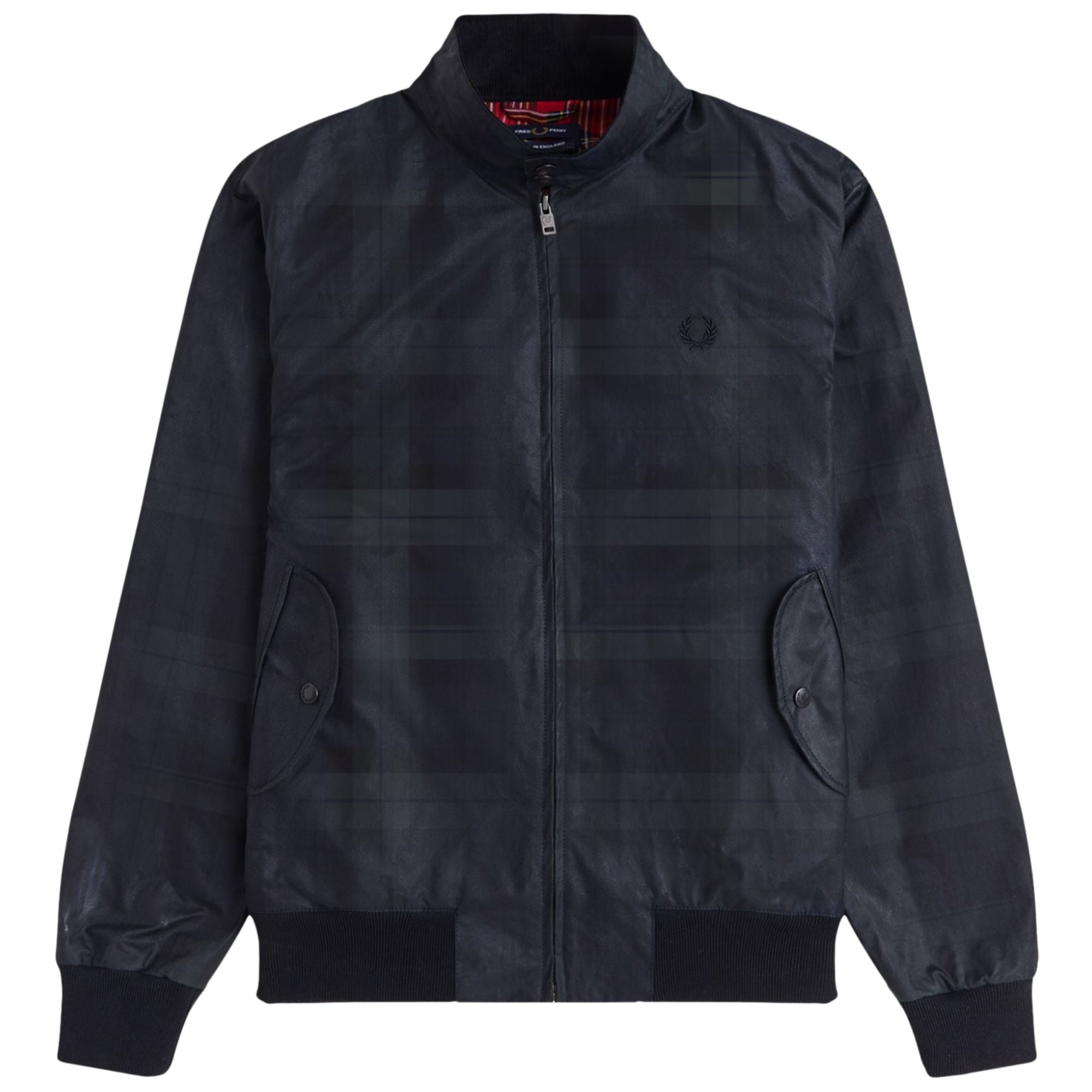 Fred Perry Waxed Harrington Jacket - J1332-37A – Stuarts London