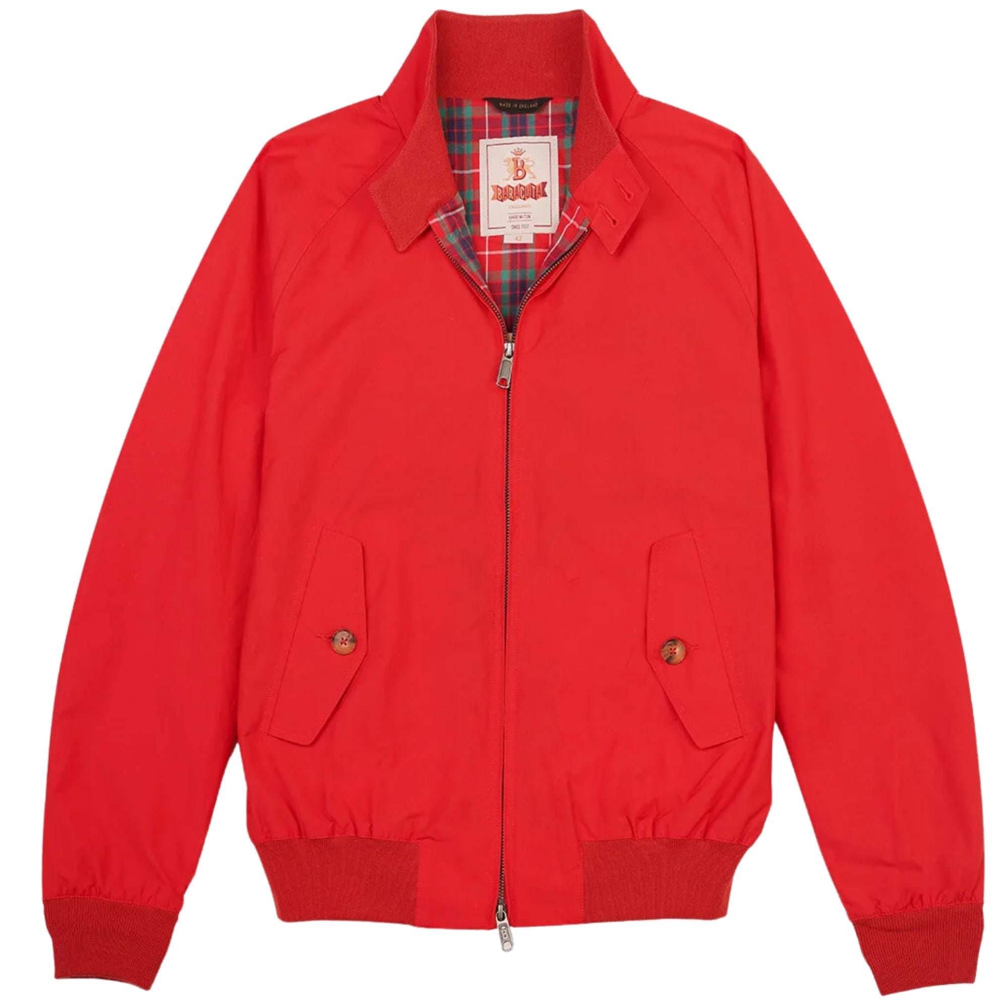 80s BARRACUTA G9 スウィングトップ レッド 英国製 Baracuta G9 Harrington Jacket - Racing Red CPS301-5019 – Stuarts
