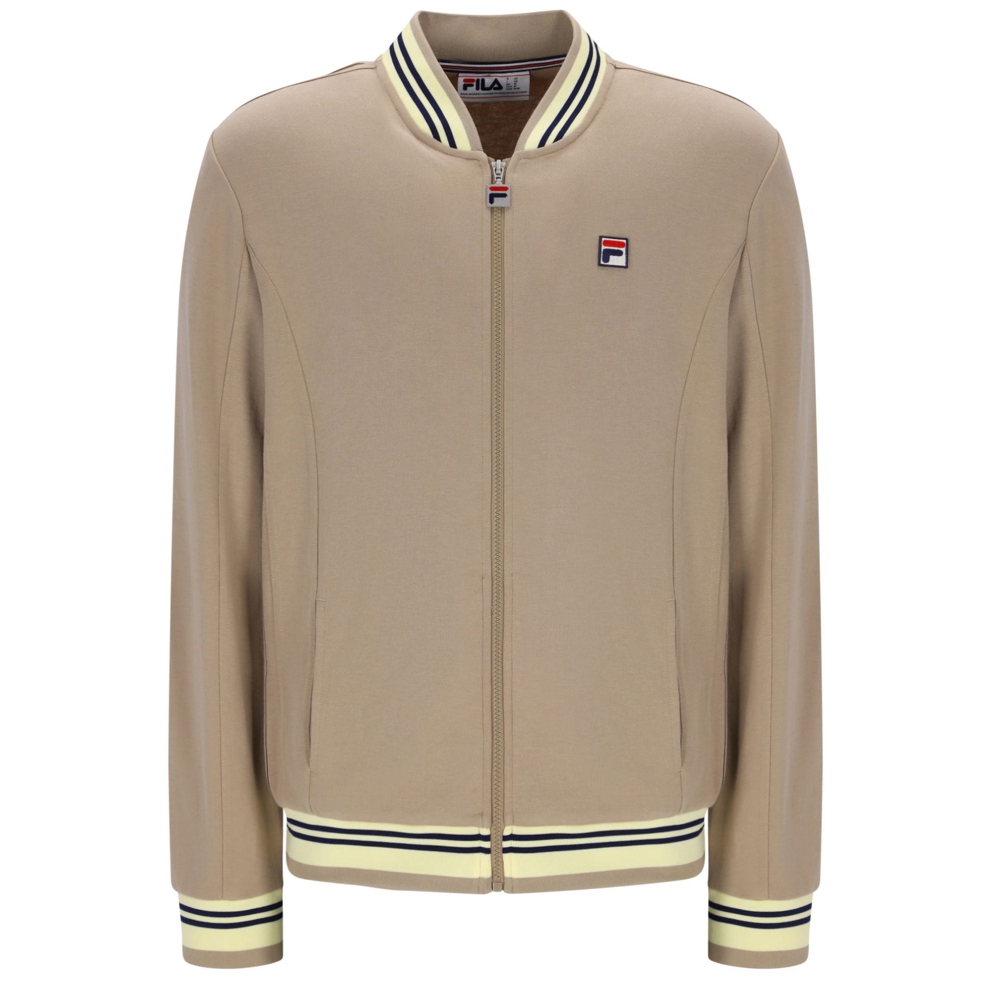 Fila Vintage Settanta Baseball Track Top - Cream 161RN1-223