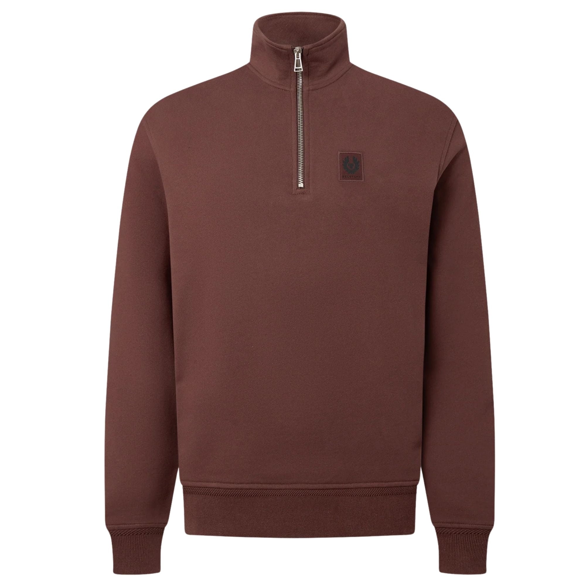 F_Capsule Belstaff Quarter Zip Sweatshirt - Oxblood 106570-OXB – Stuarts London