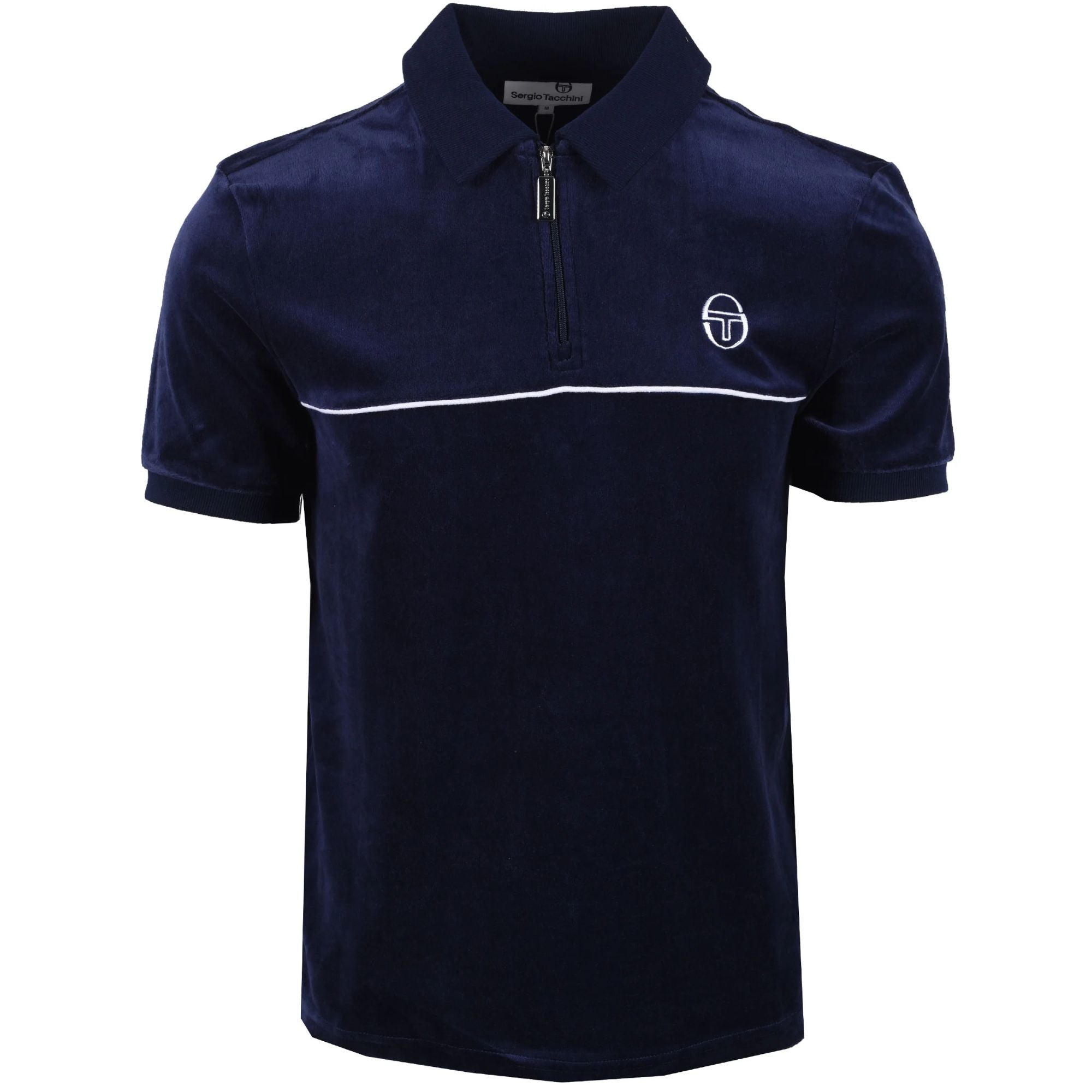 Sergio Tacchini Cardona Velour Zip Polo Shirt - 12255-241