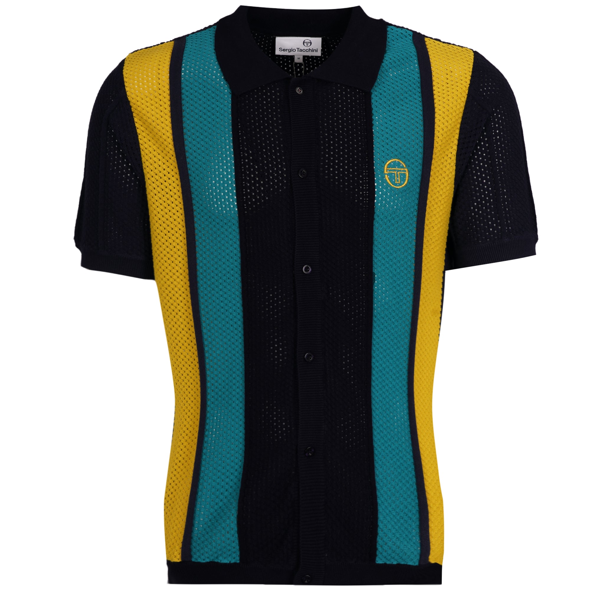 Sergio Tacchini Montell Knit Polo Shirt - Maritime – Stuarts London