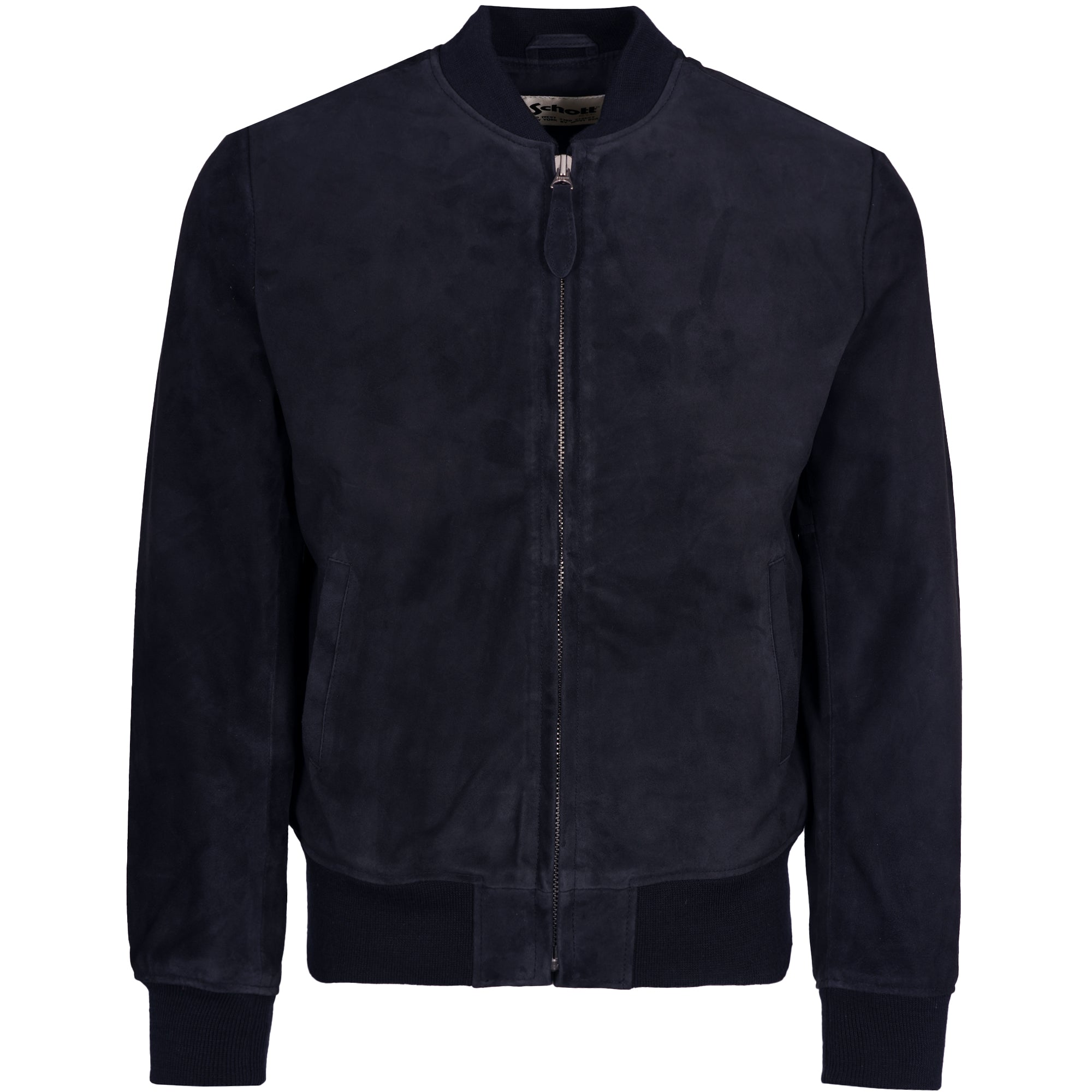 Schott NYC Suede Bomber Jacket - Navy – Stuarts London Schott NYC Suede Bomber Jacket - Navy – Stuarts London