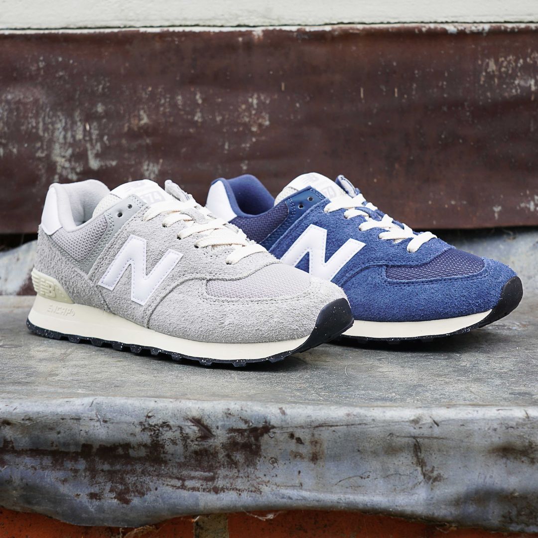 The All New Vintage Indigo and Concrete New Balance 574