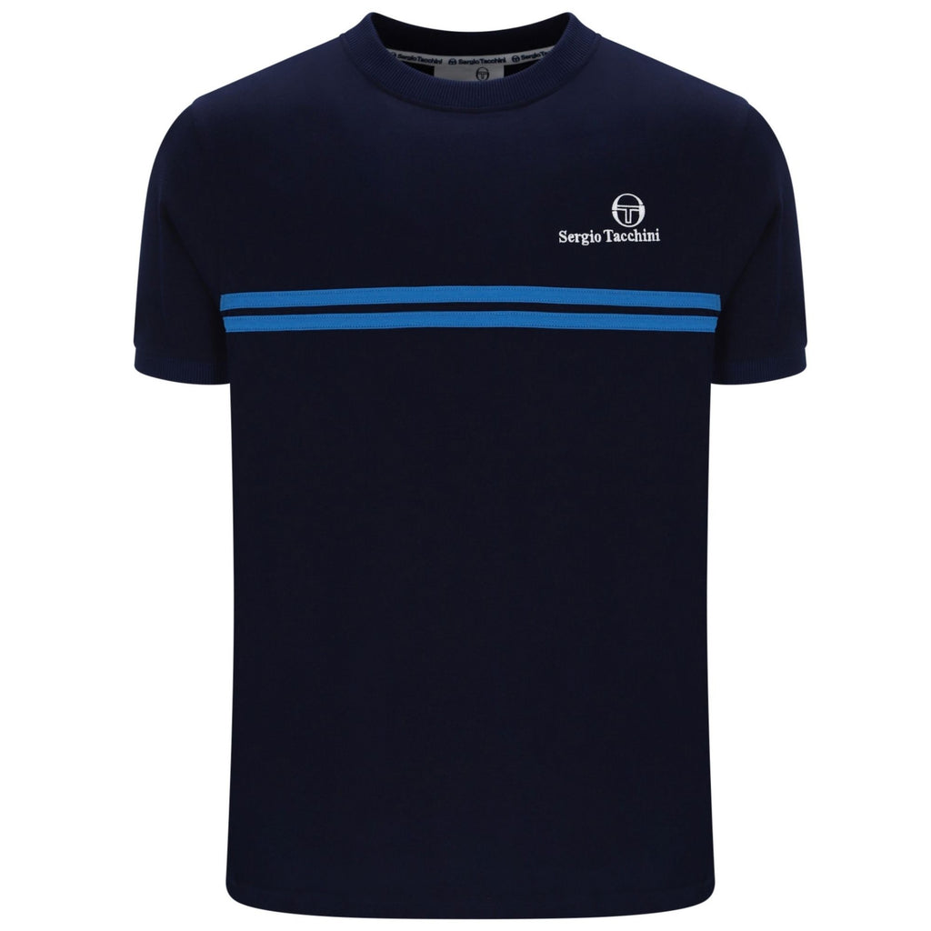 Sergio Tacchini New Supermac T-Shirt - Maritime Blue/Princess Blue