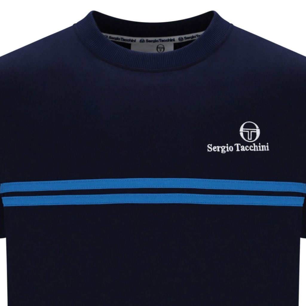 Sergio Tacchini New Supermac T-Shirt - Maritime Blue/Princess Blue