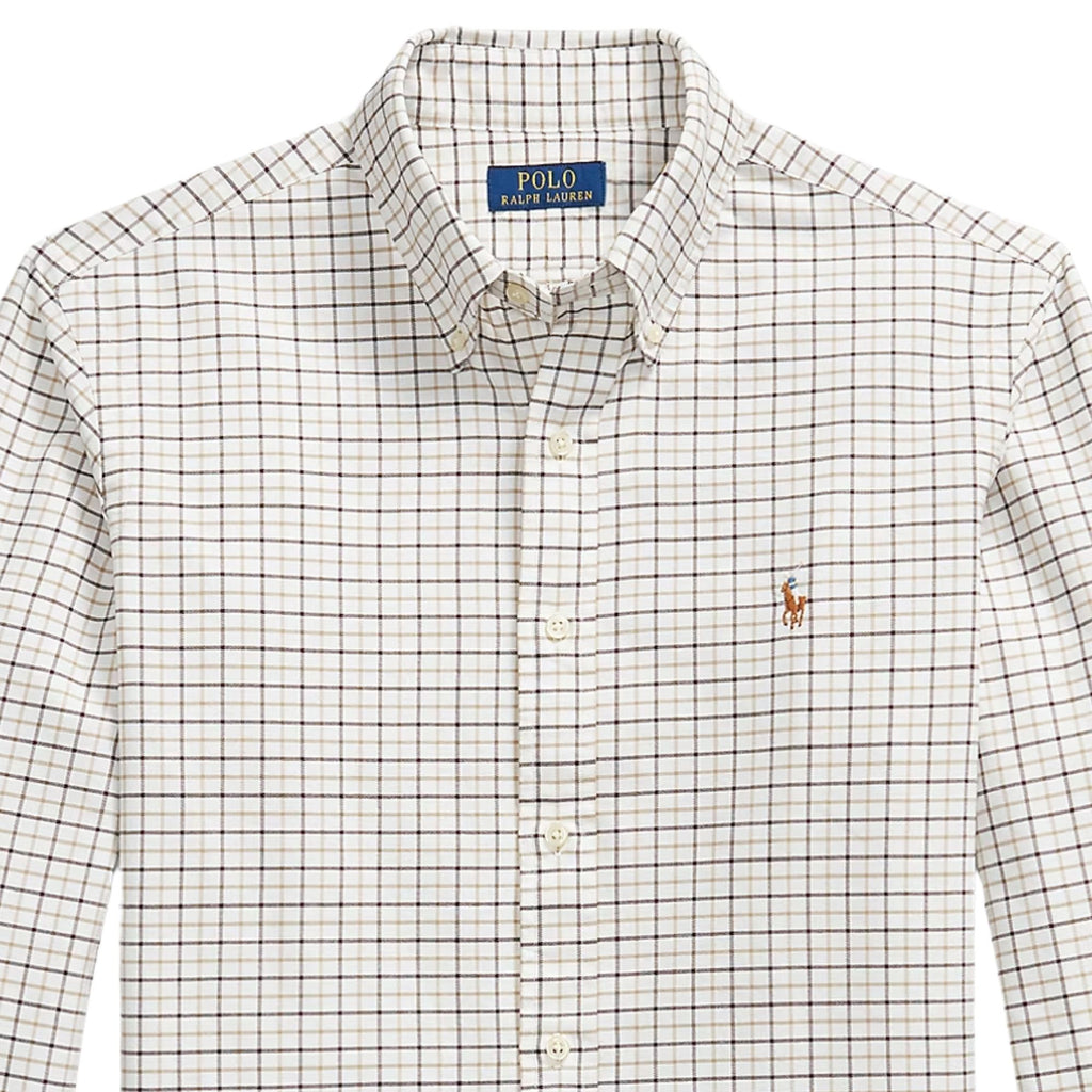 Polo Ralph Lauren Custom Fit Tattersall Oxford Shirt - Navy/Green Multi