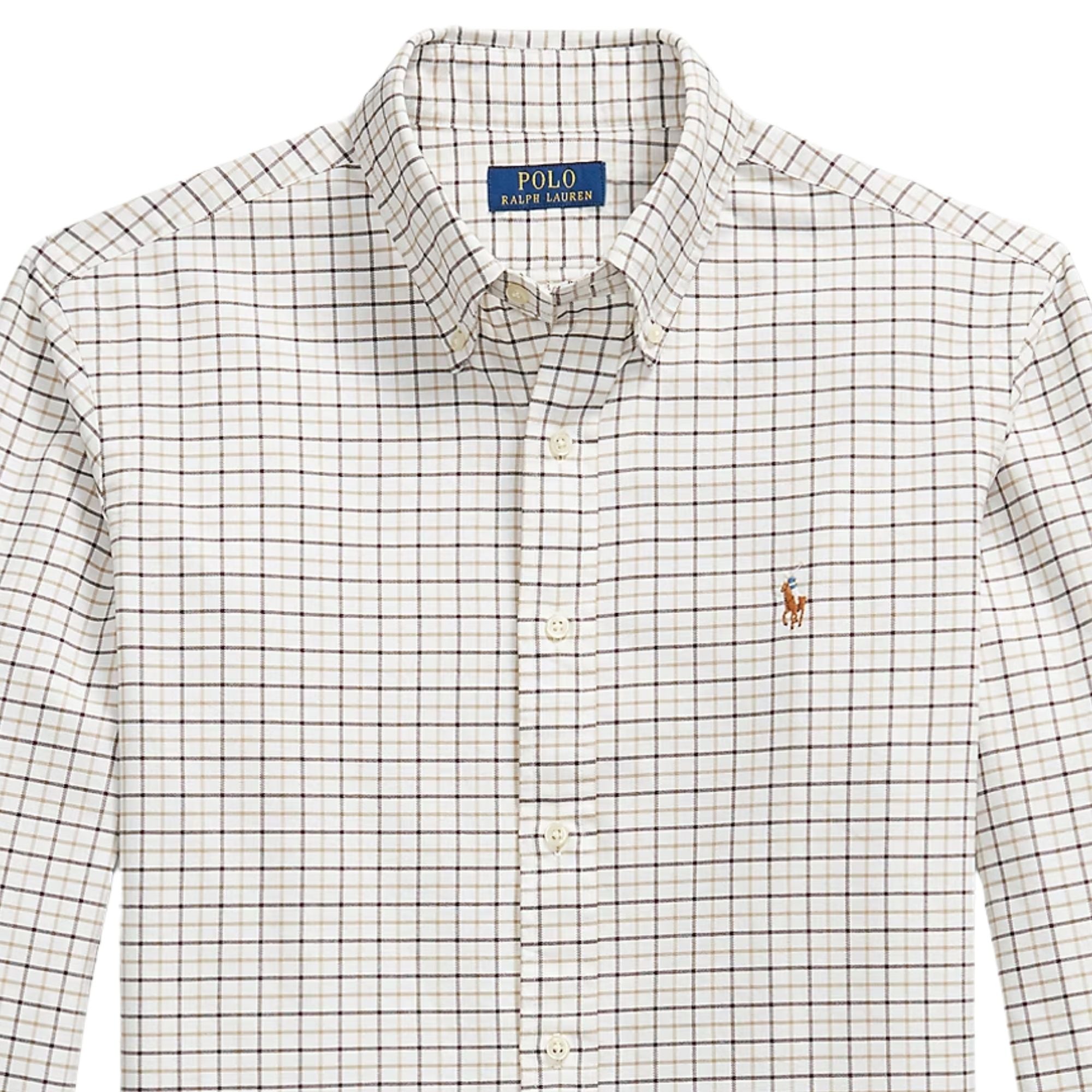Polo Ralph Lauren Custom Fit Tattersall Oxford Shirt - Navy/Green Multi
