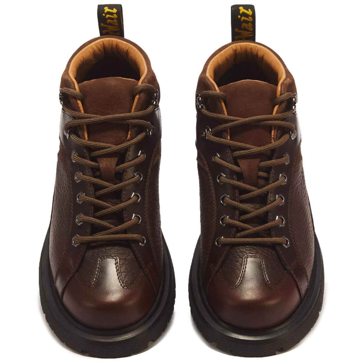 Dr. Martens Wayborne Mayhem Leather Lace Up Boots - Dark Brown