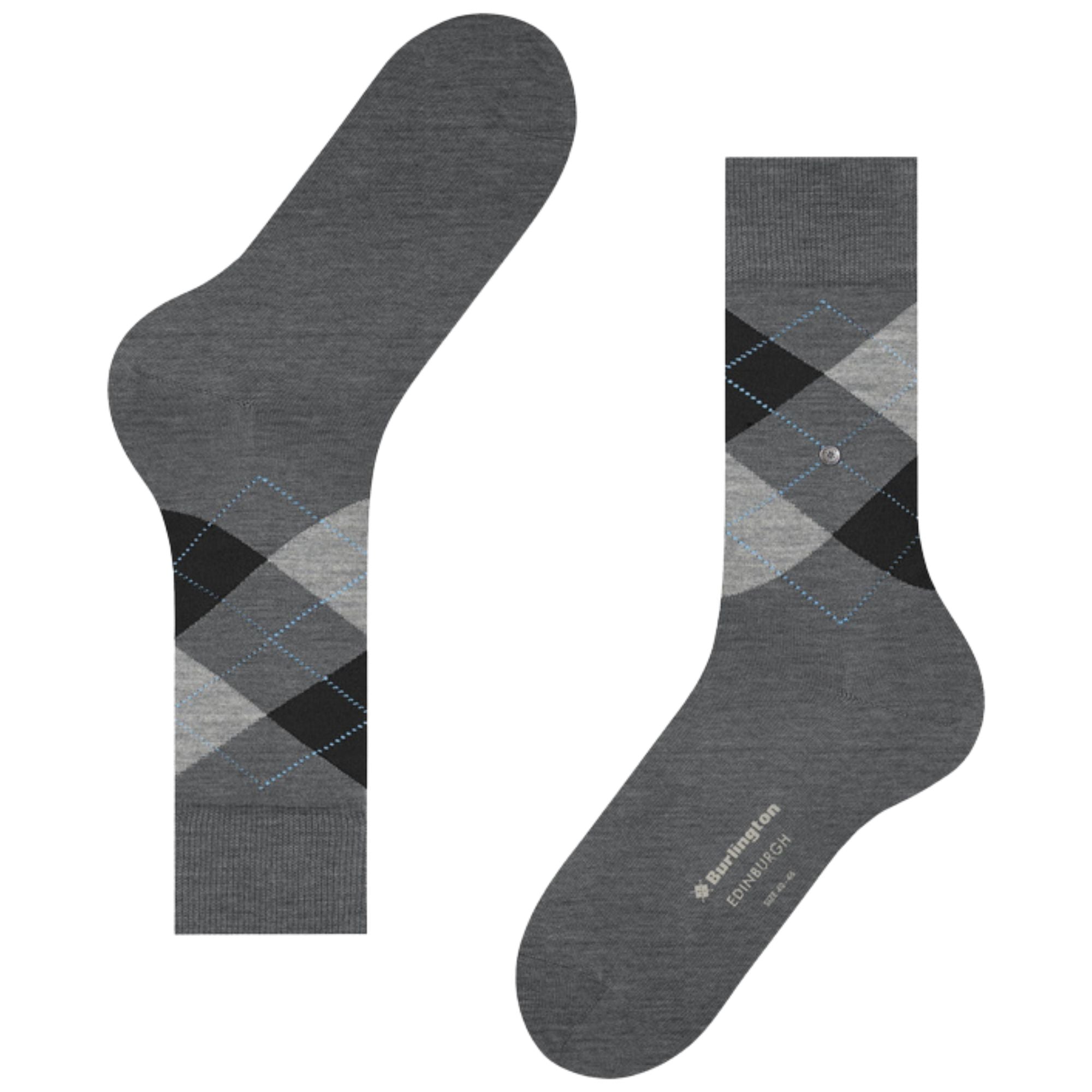 Burlington Socks Edinburgh Socks - Grey Mix