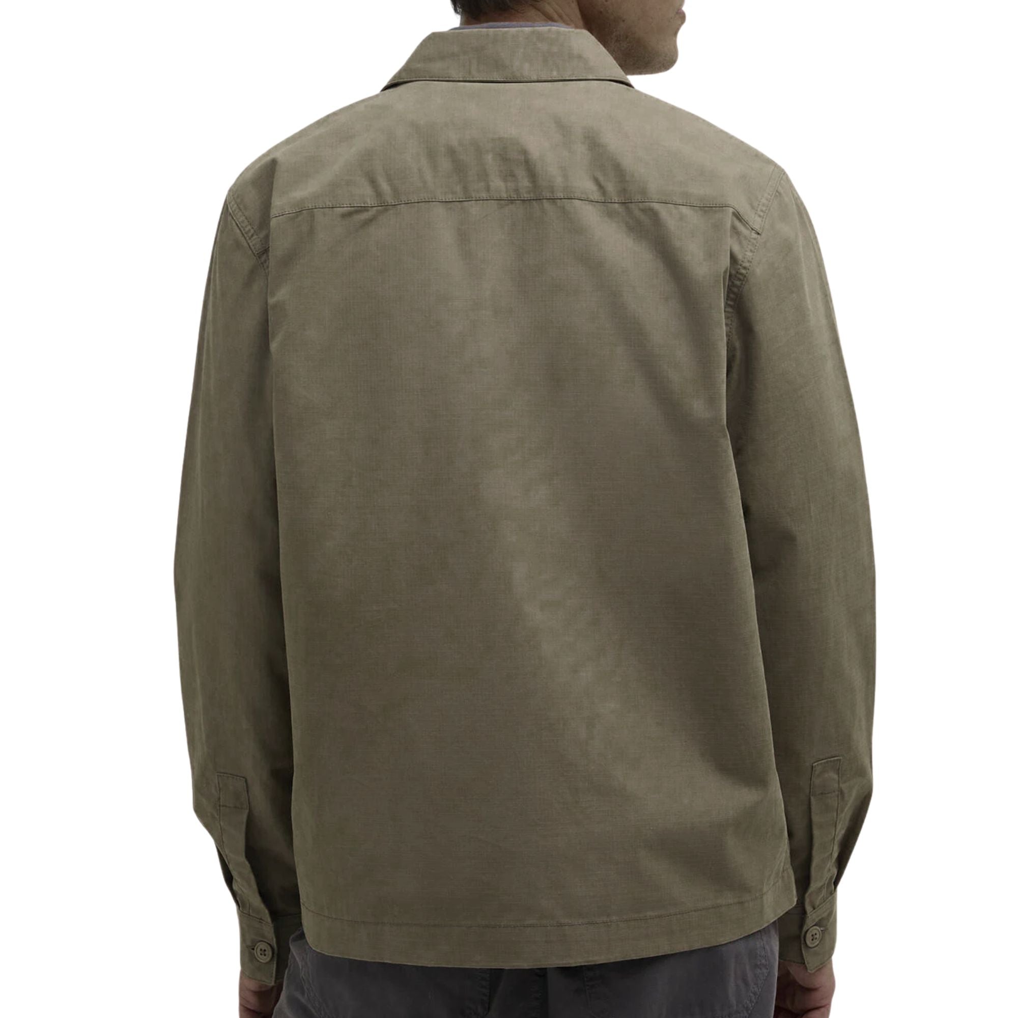 Crail Wax Ripstop Overshirt - Concrete