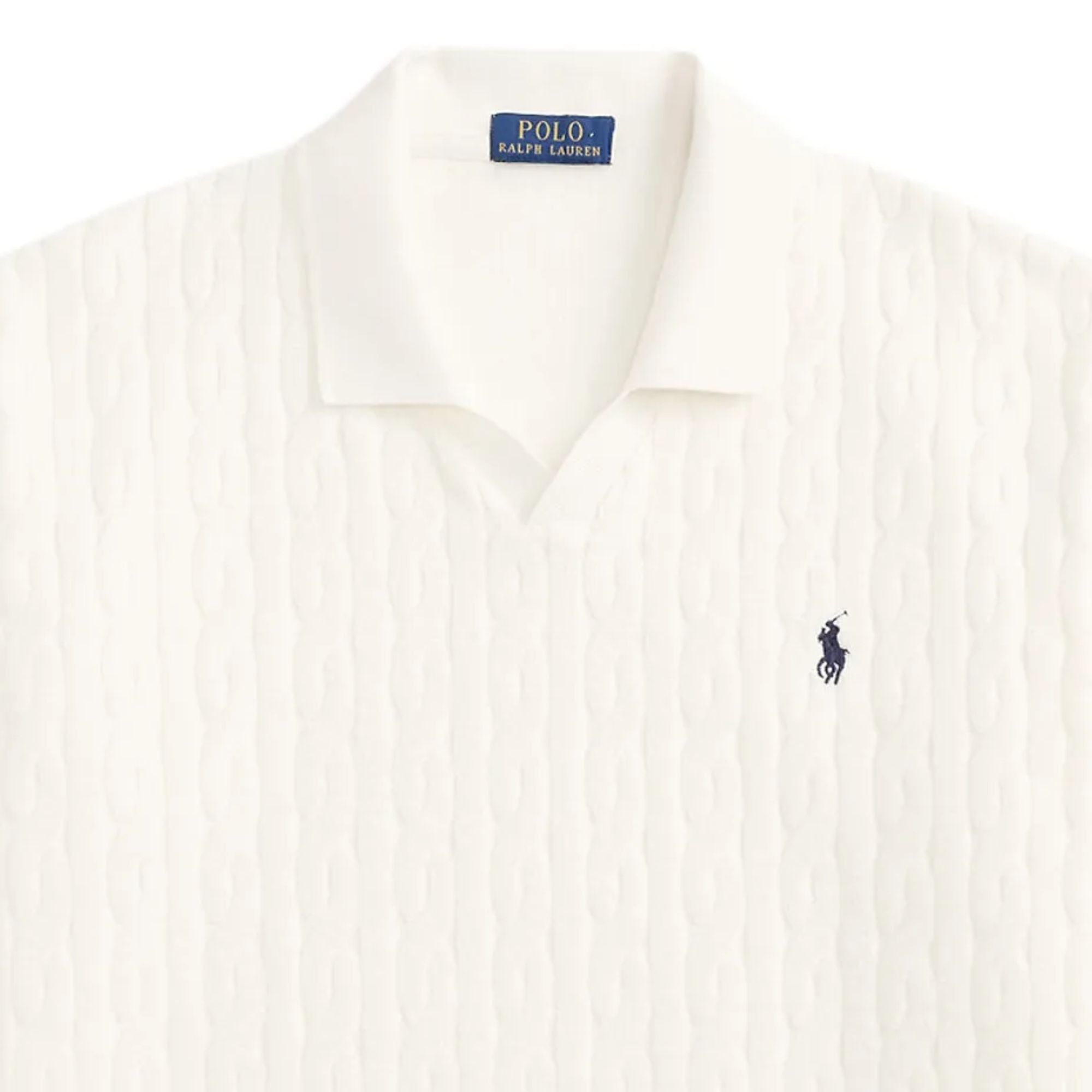 Polo Ralph Lauren Relaxed Fit Cabled Terry Polo Shirt - Deckwash