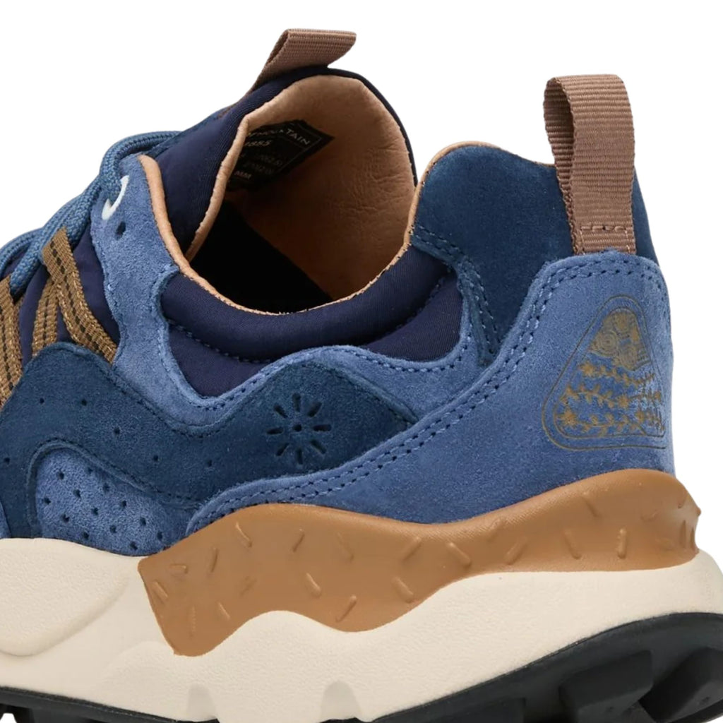 Flower Mountain Yamano 3 Man Trainers - Navy/Blue/Brown