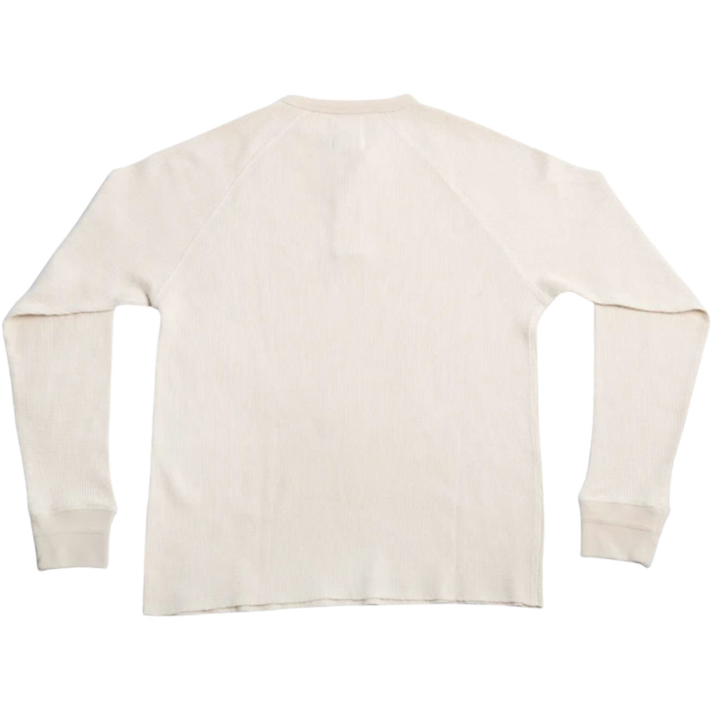 Heimat Henley Cotton Waffle Henley Polo - Seashell