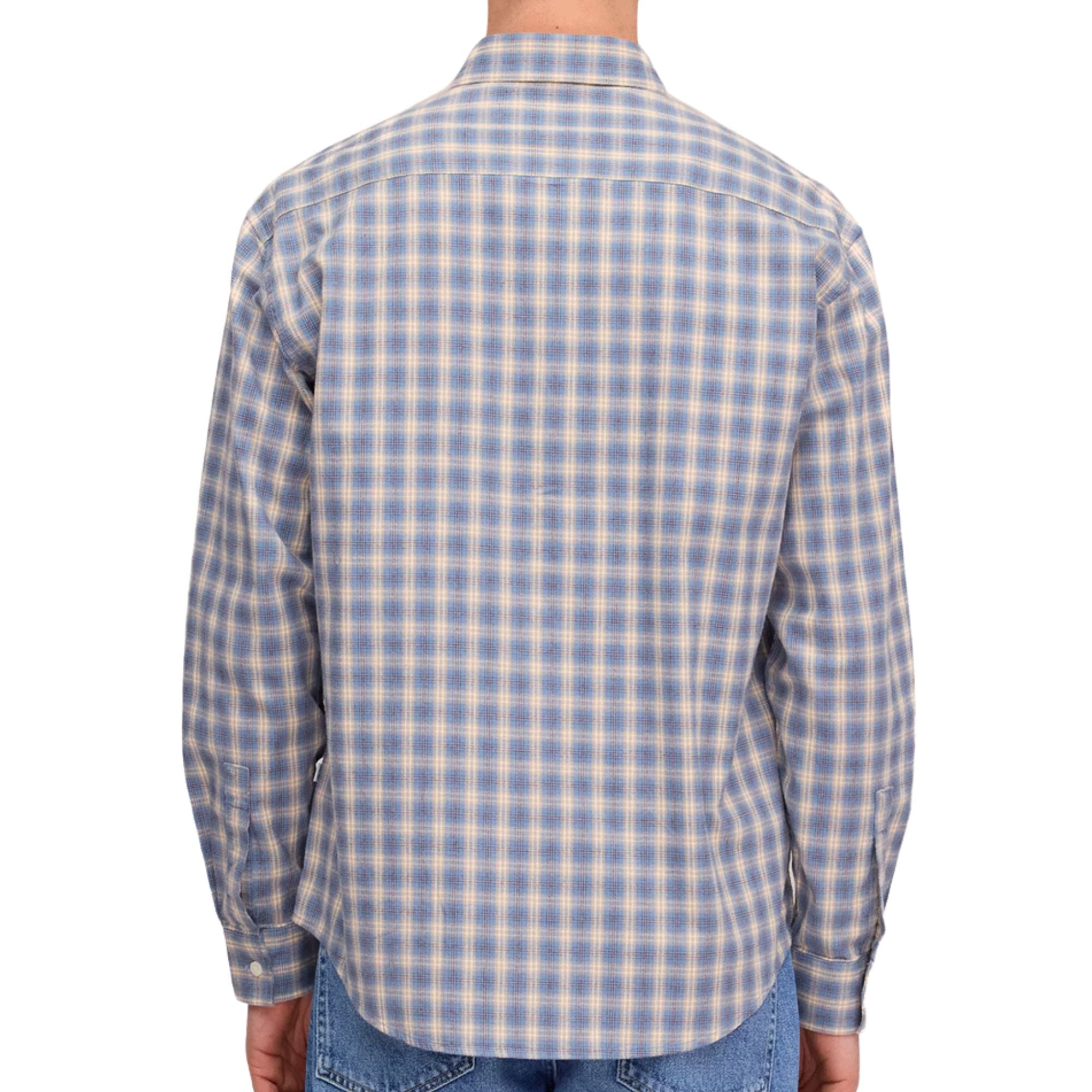 NN07 Deon Shirt - Blue Check