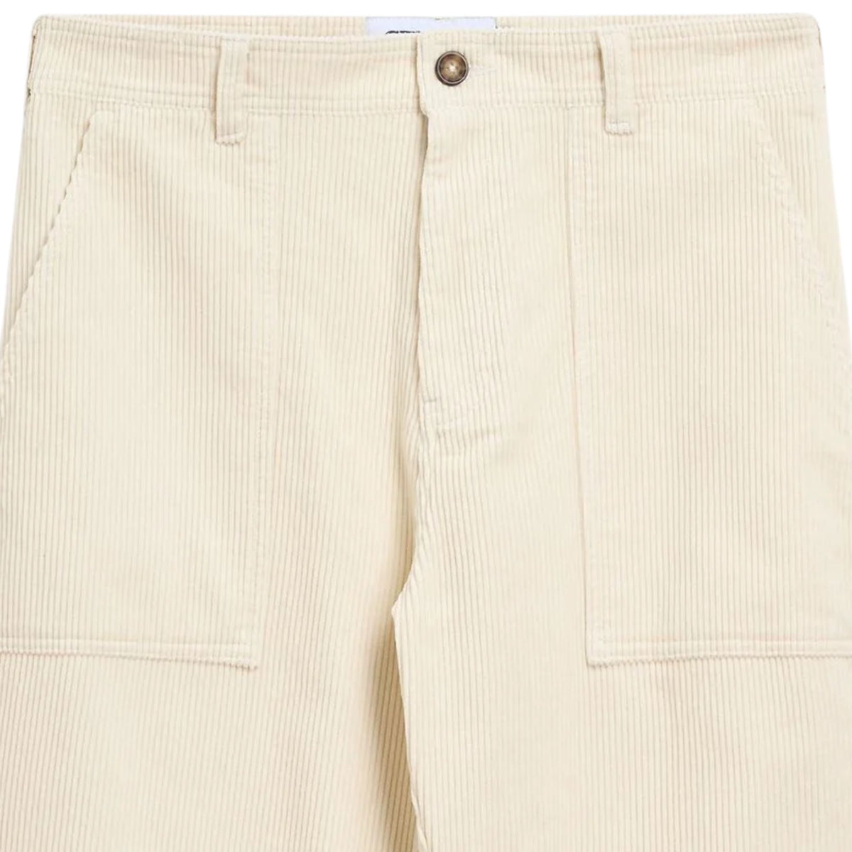 Sebago Milton Corduroy Trousers - White Natural