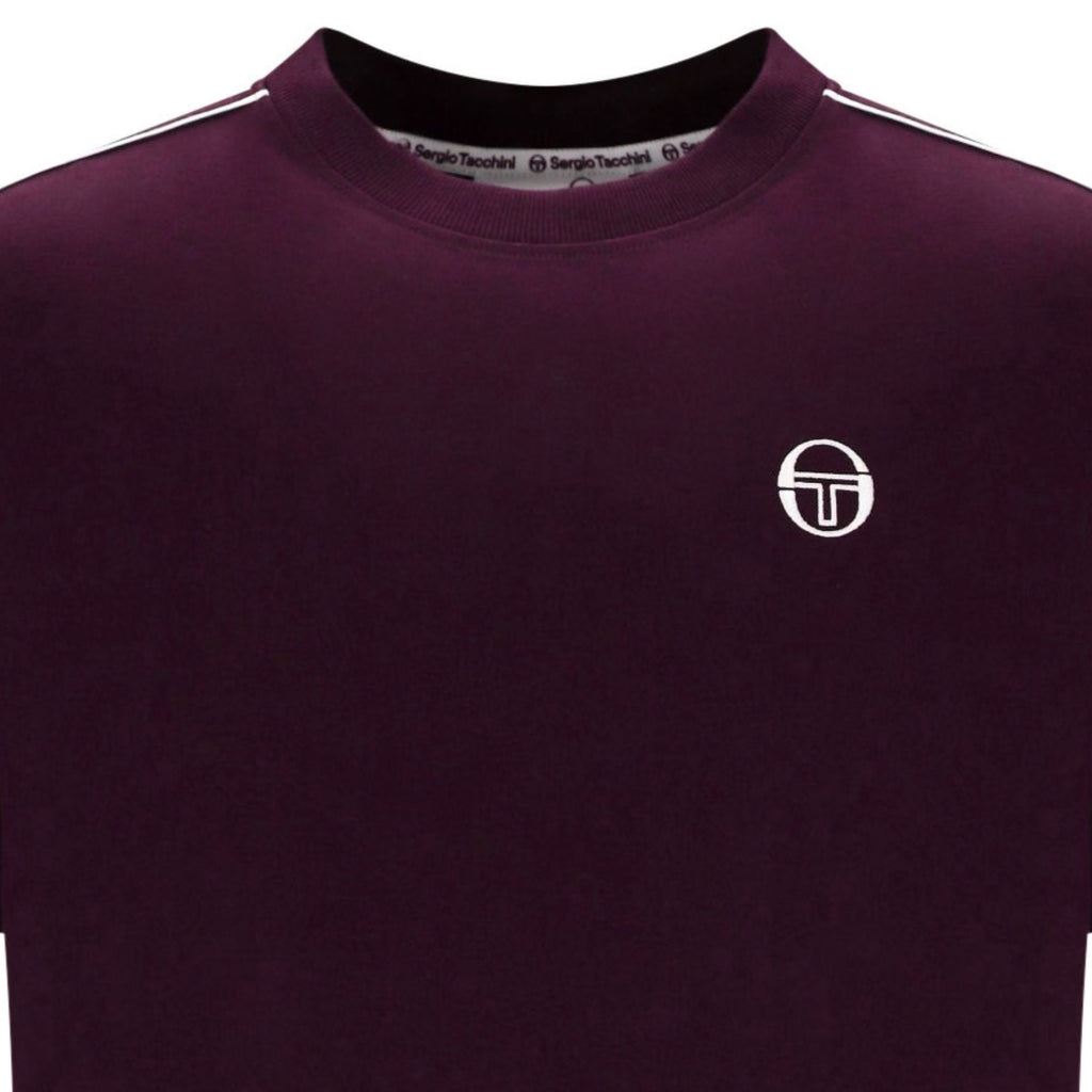Sergio Tacchini Santis Raised Logo T-Shirt - Fig/Gardenia