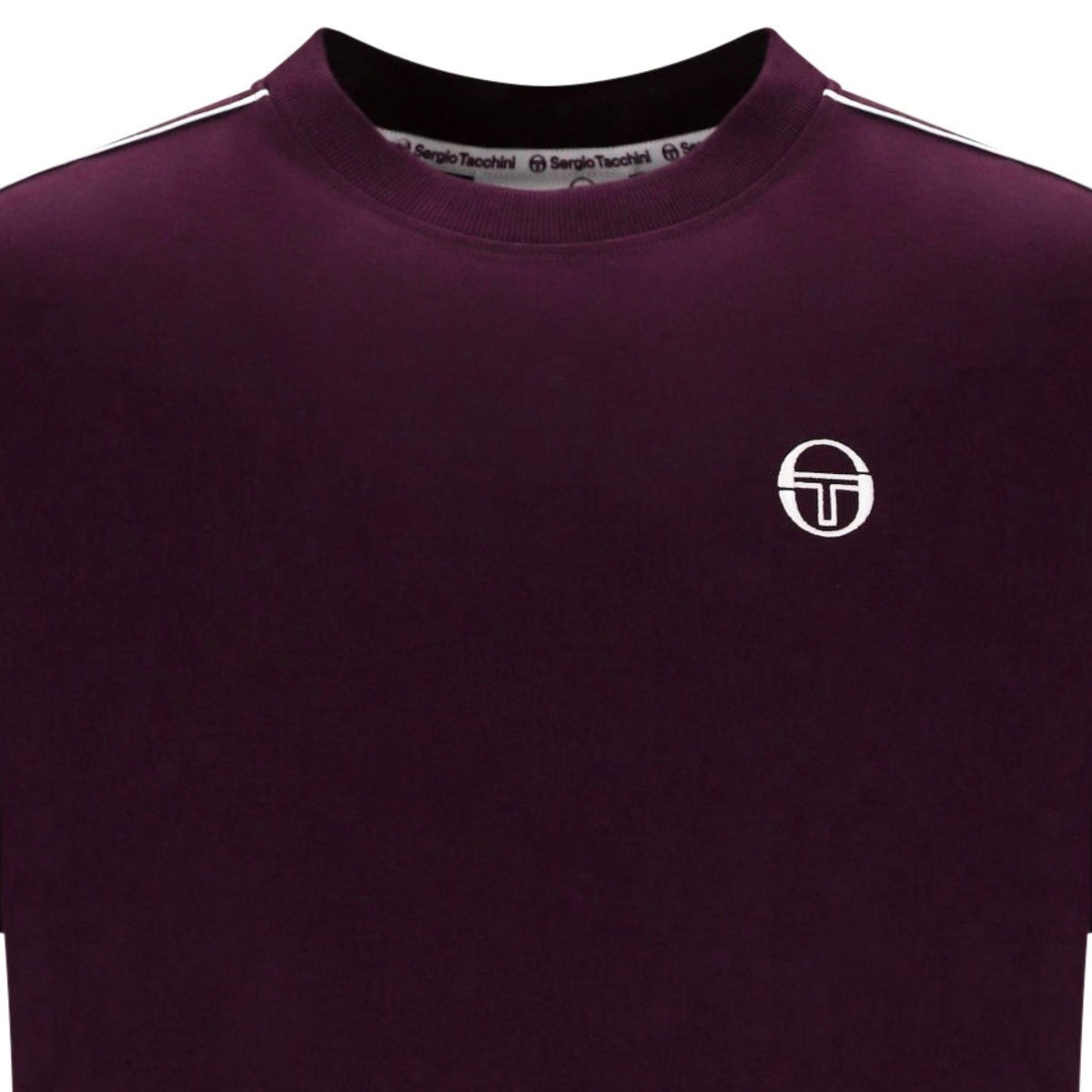 Sergio Tacchini Santis Raised Logo T-Shirt - Fig/Gardenia