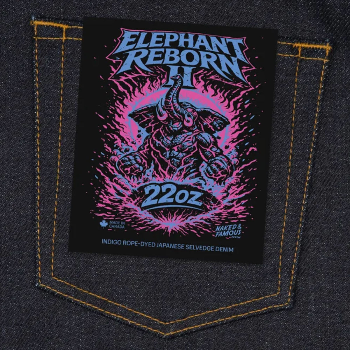 Naked and Famous Denim True Guy Elephant 2 Reborn - Indigo