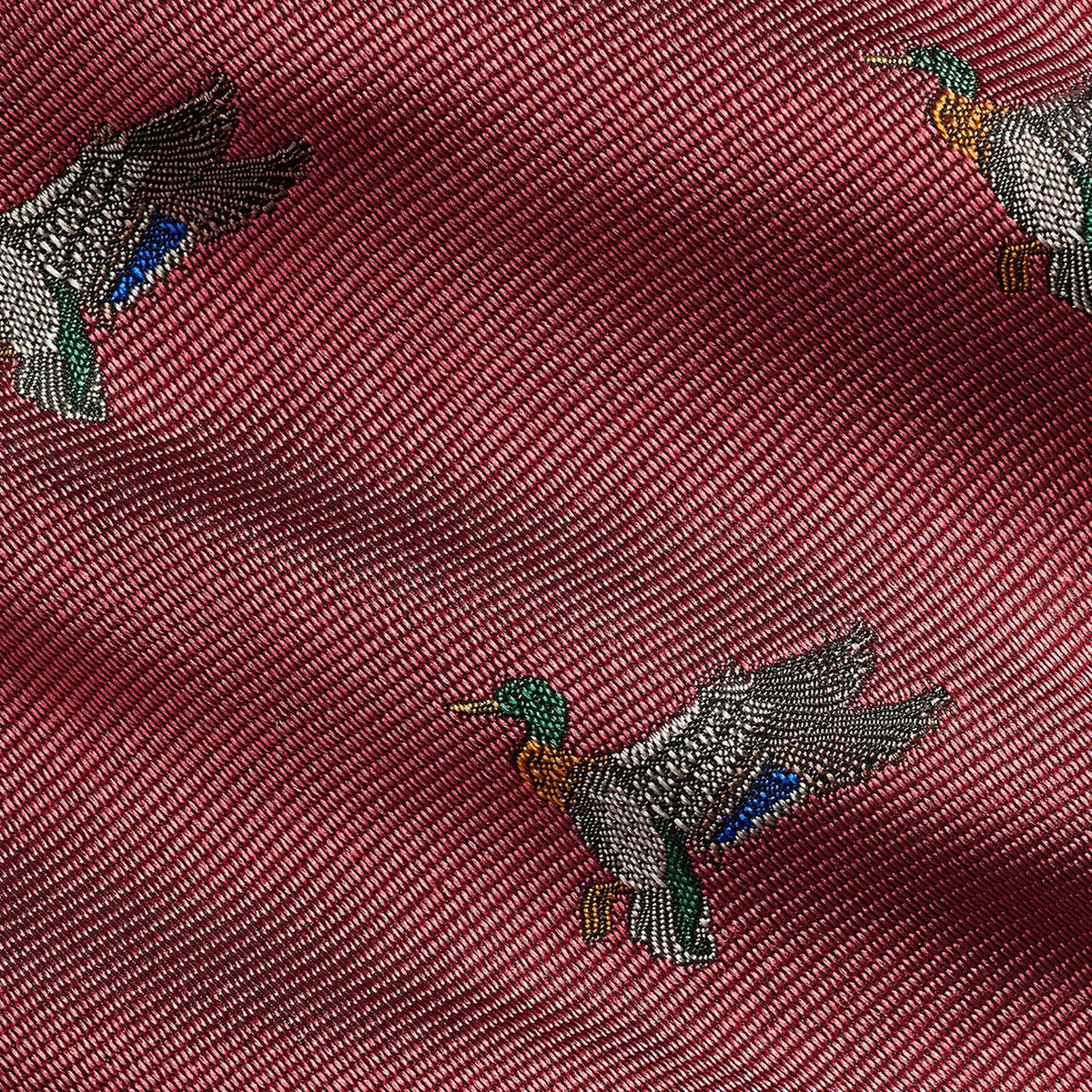 Polo Ralph Lauren Graduate Mallard-Patterned Silk Tie - Red