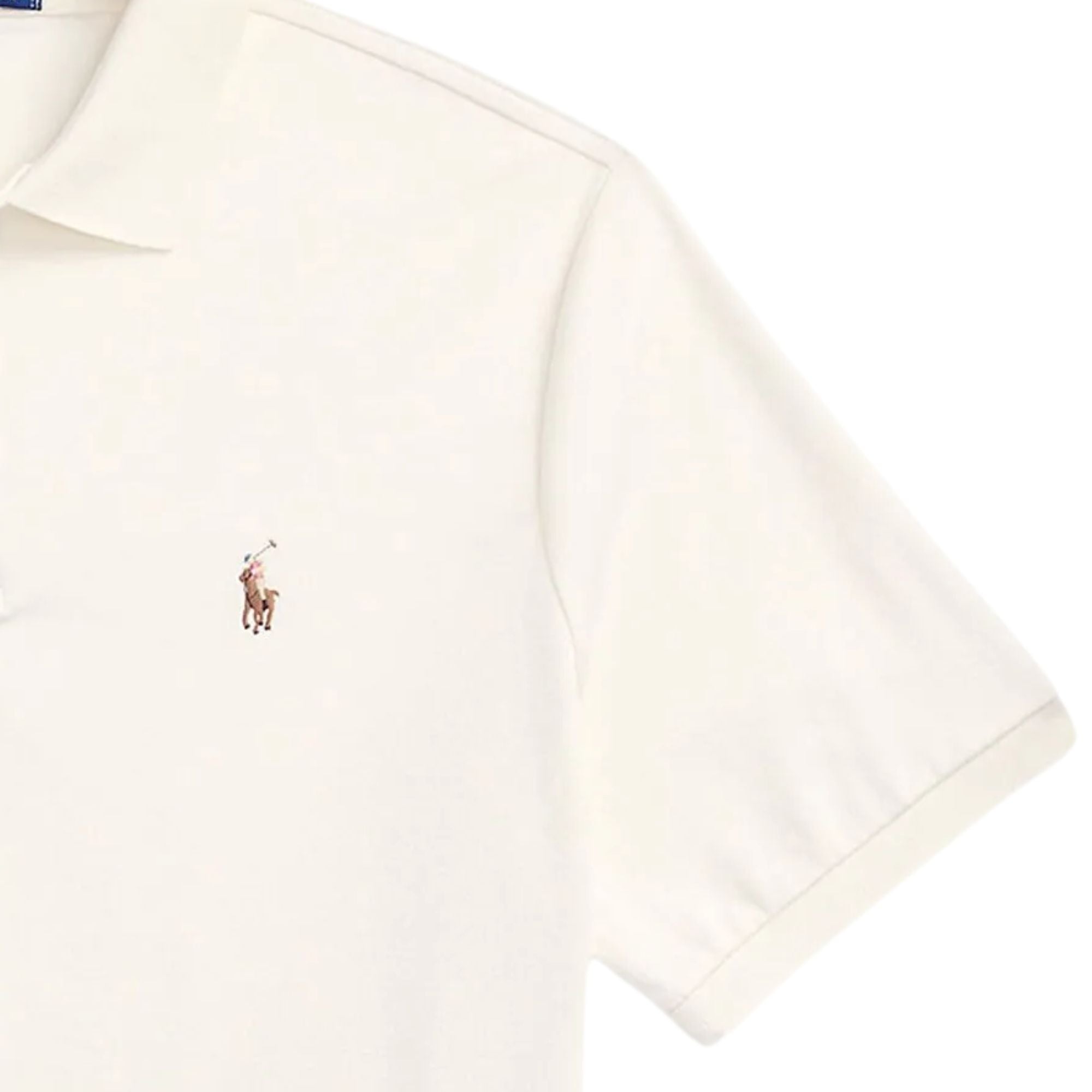 Polo Ralph Lauren Custom Slim Fit Soft Cotton Polo Shirt  - Cream