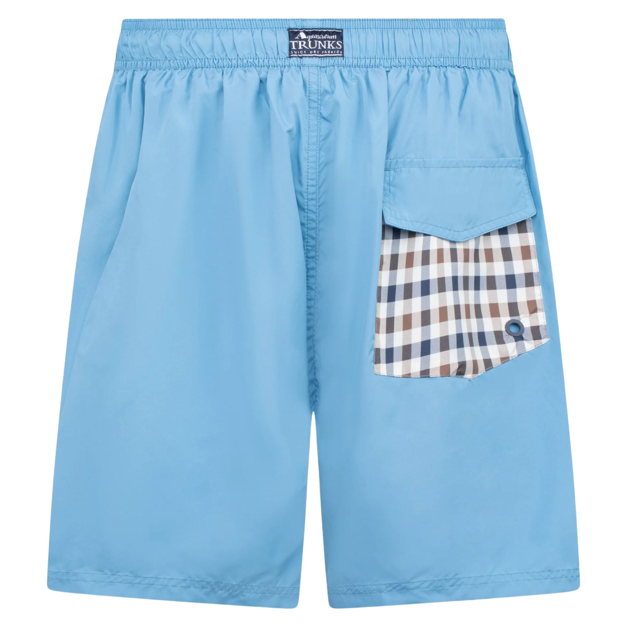 Club Check Pocket Beach Shorts - Avio Blue