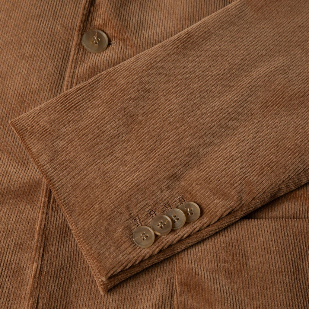 Sunspel Corduroy Blazer -  Dark Beige