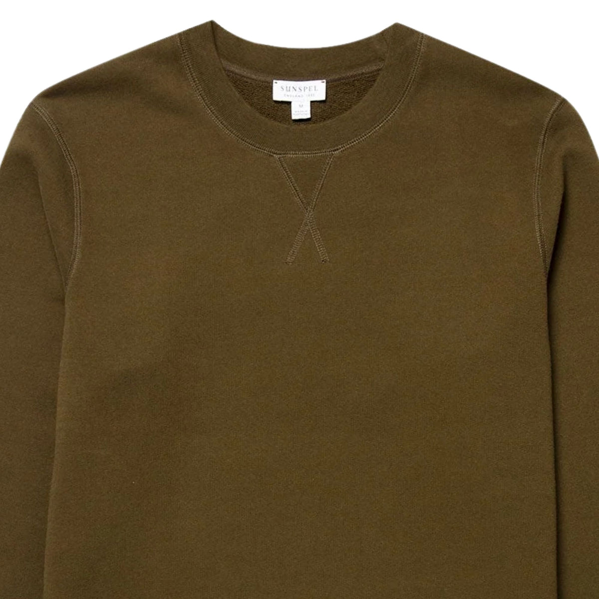 Sunspel Loopback Sweatshirt - Loden Green