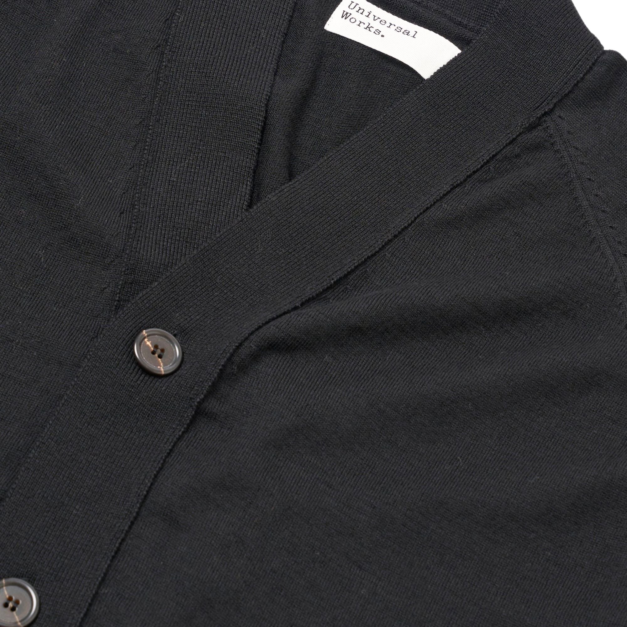 Universal Works Loose Cardigan II Merino - Charcoal