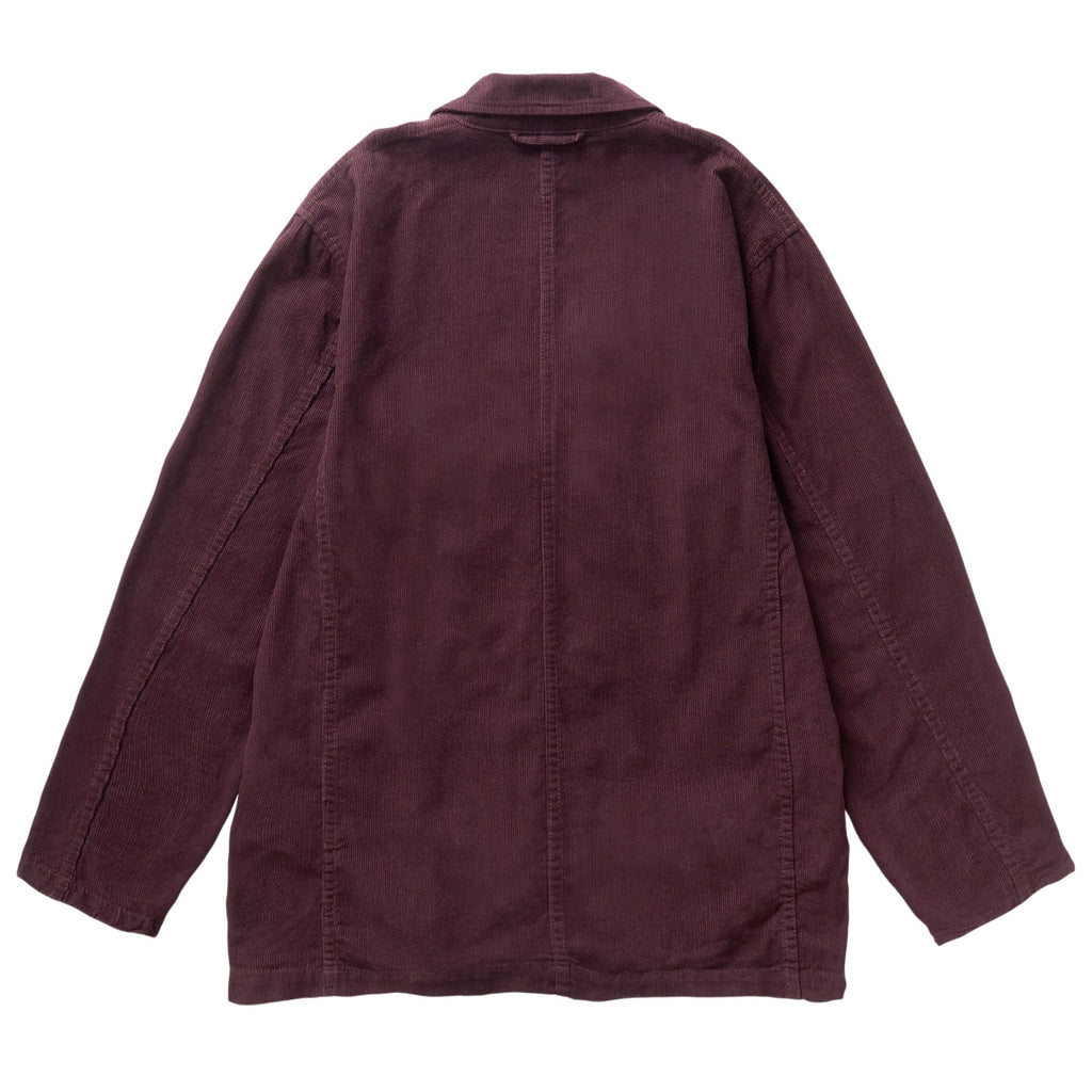Service Works Fine Cord Server Suit Jacket - Burgundy