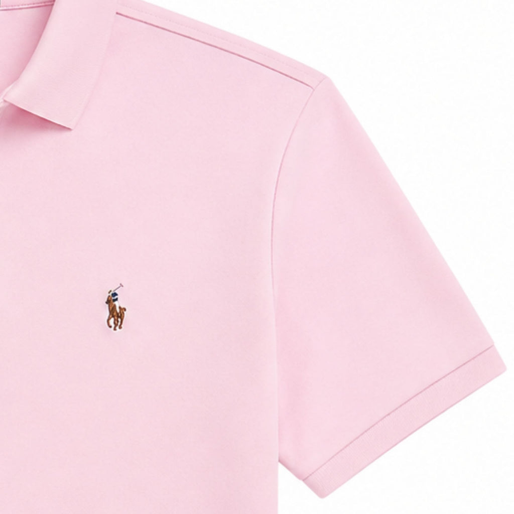 Polo Ralph Lauren Slim Fit Short Sleeve Polo Shirt - Pink